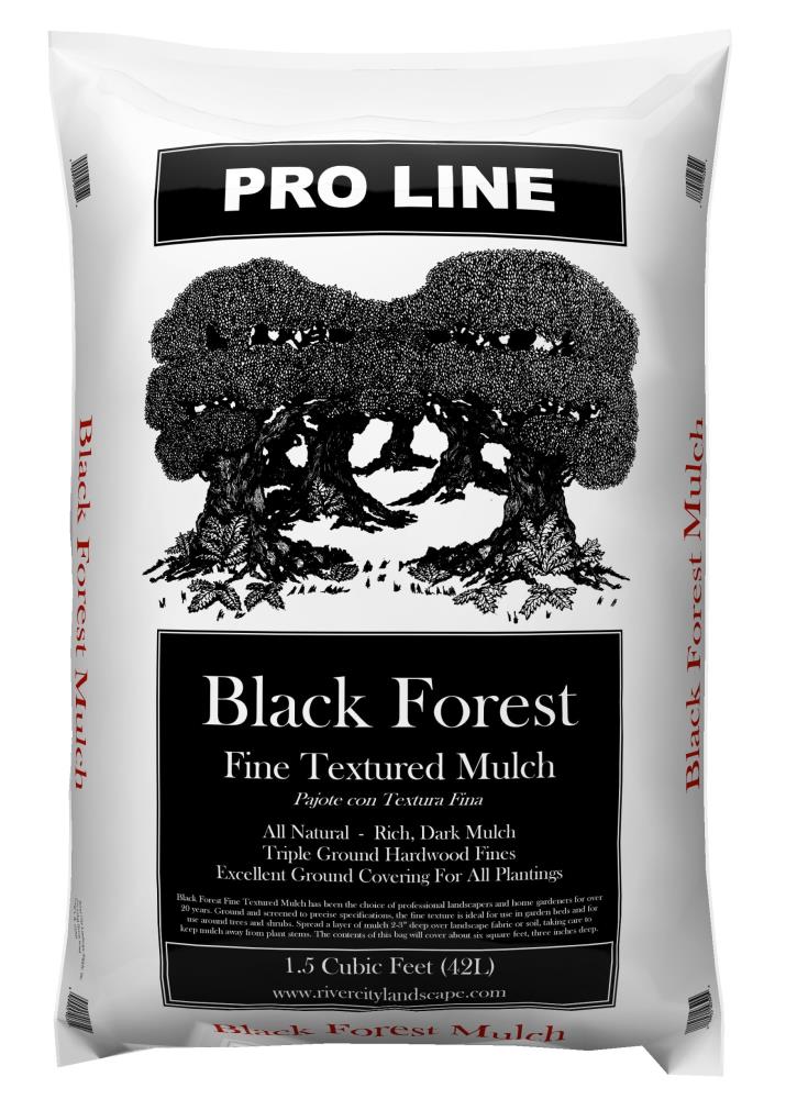 River City Black Forest 1.5cu ft Black Mulch in the Bagged Mulch