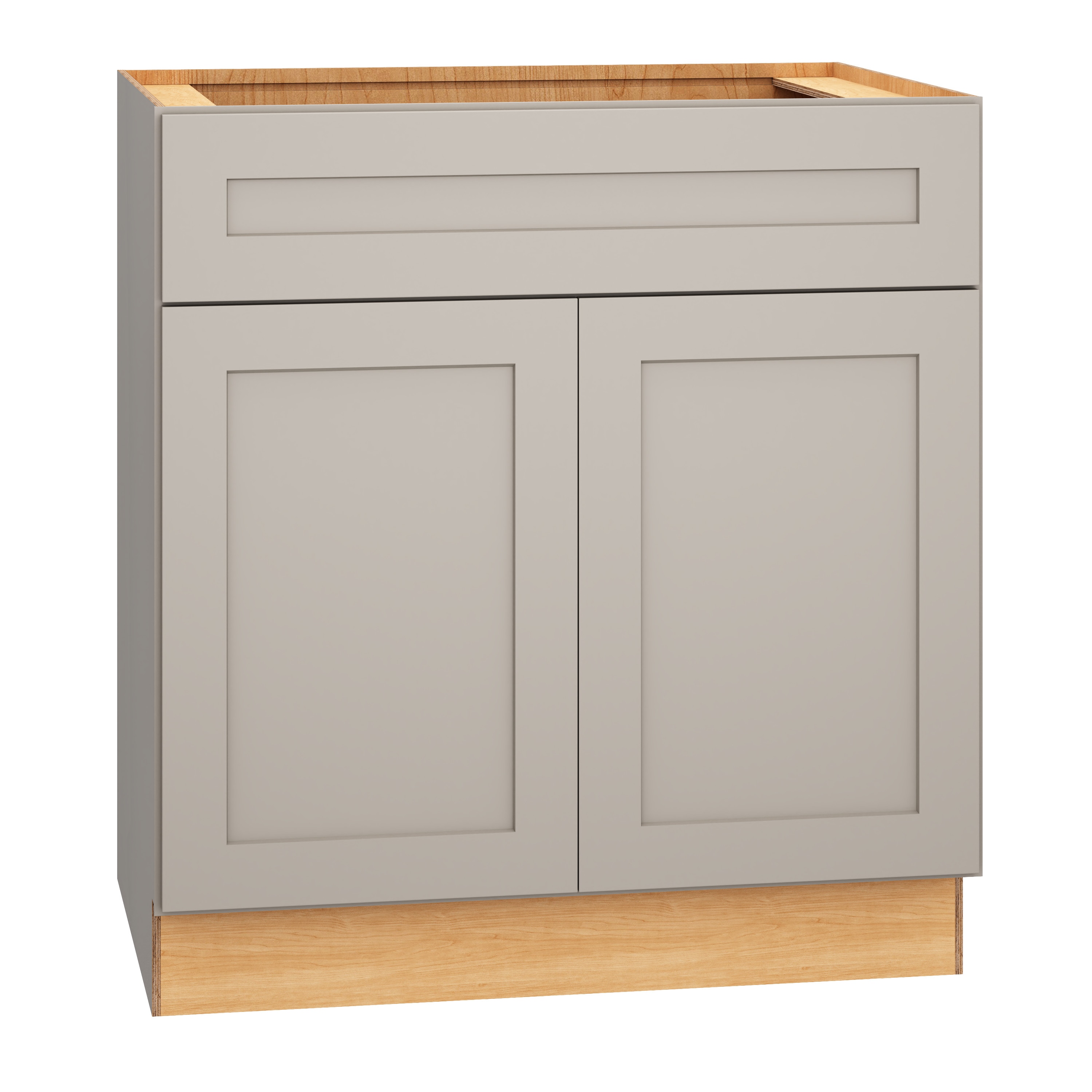 Diamond Express 327 VSB3032.521 Jamestown 30-in Cloud Gray Bathroom Vanity Base Cabinet without Top