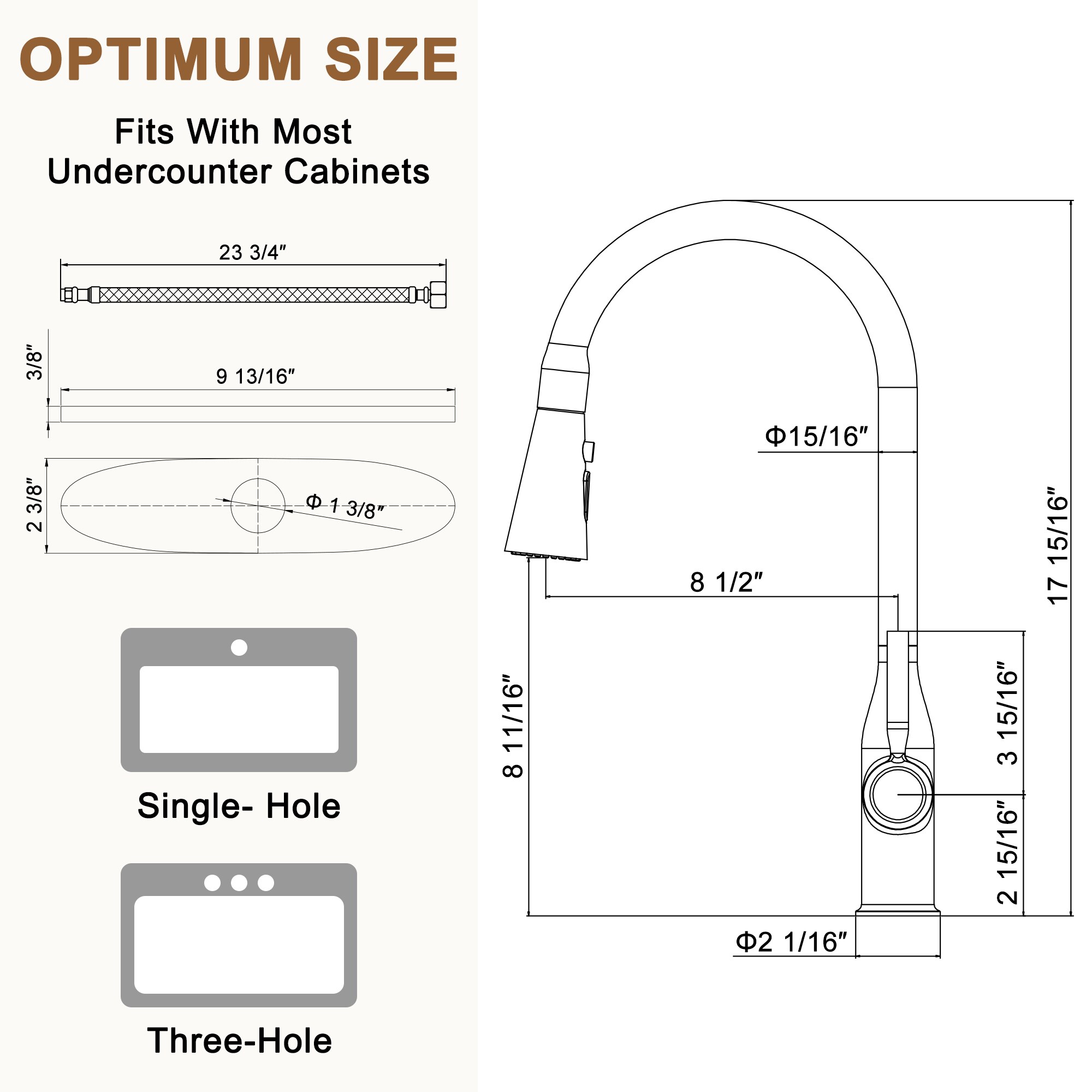 Mondawe MO-DT89001NS Kitchen-Faucets - View #9