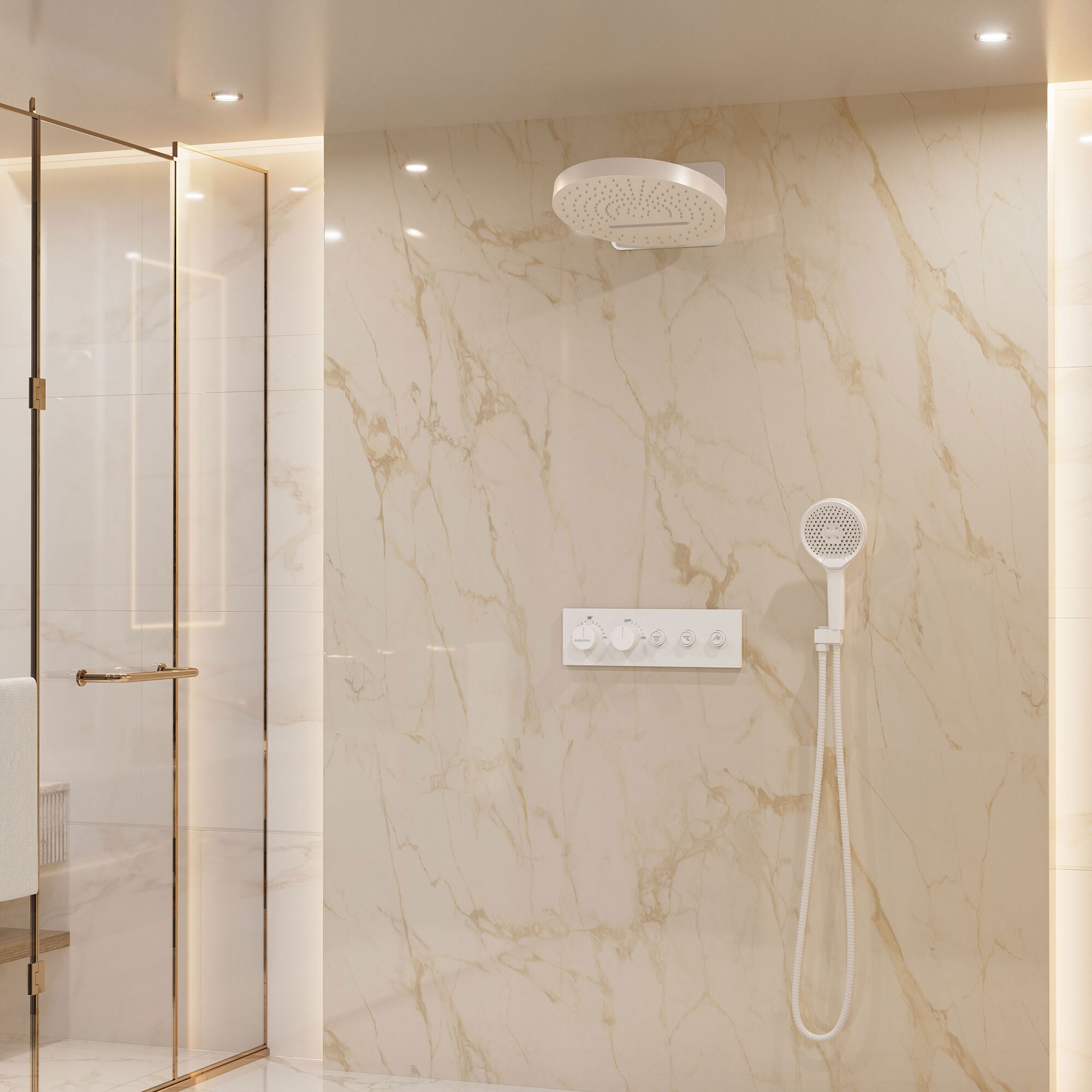 CASAINC WE-SS21BG Showerhead-Bar-Panels - View #2