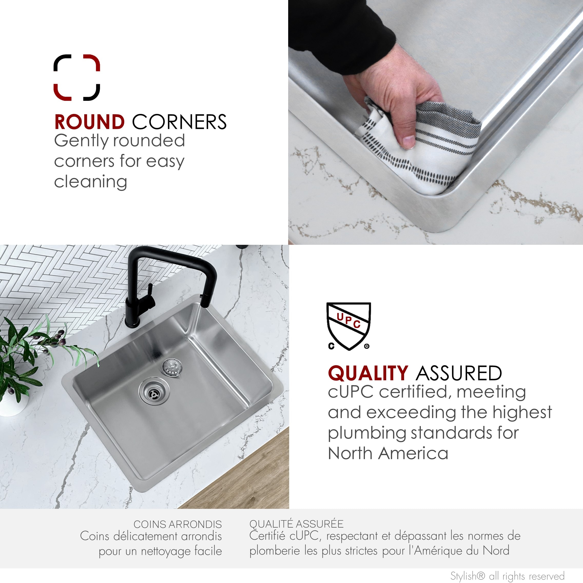 Stylish S-408T1 Kitchen-Sinks - View #9