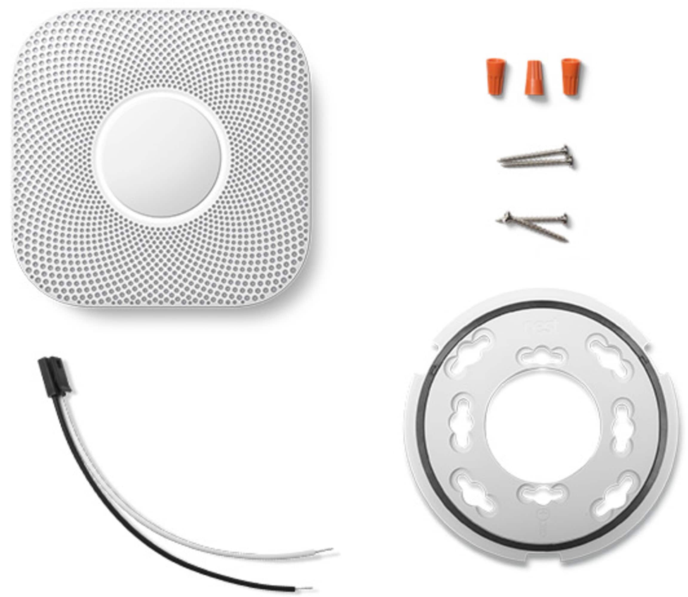 Google Hardwired Smart Combination Smoke and Carbon Monoxide Detector with  Voice Alert