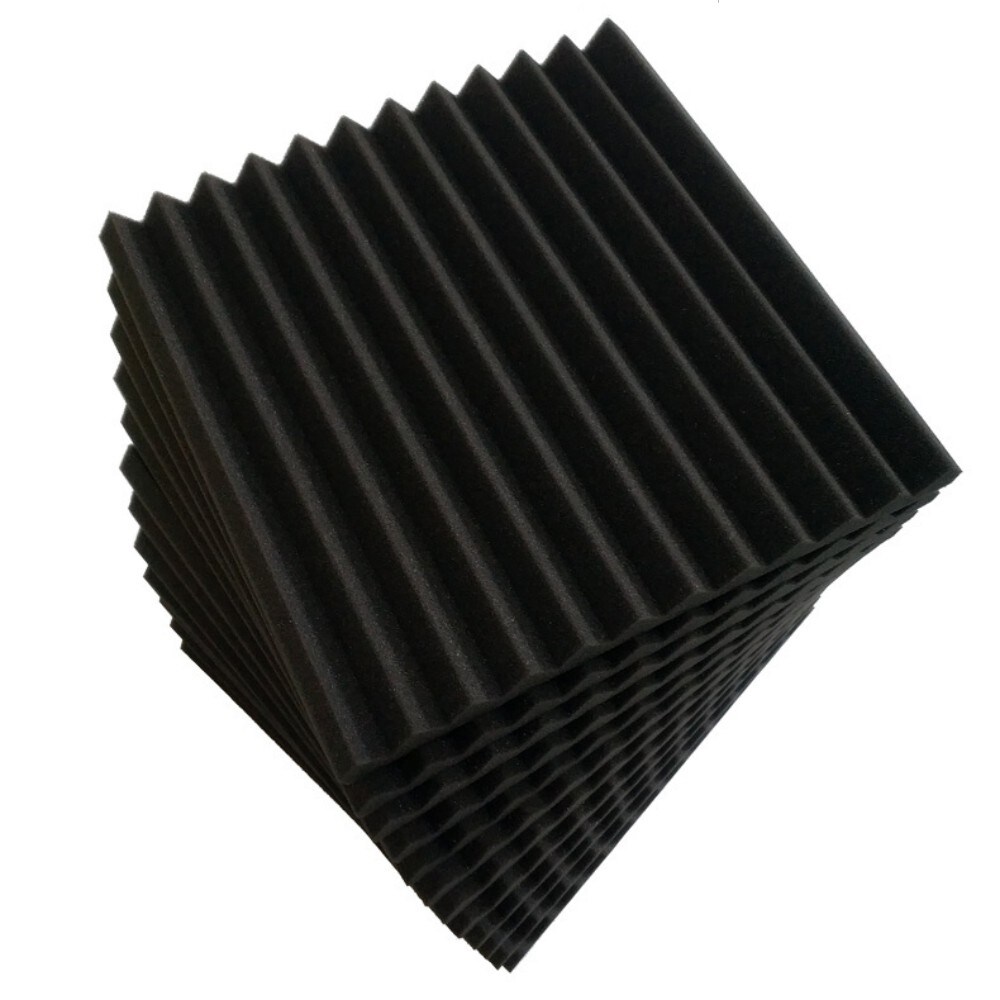 Agfabric 2-in X 12-in Black Foam Acoustical Sound Absorbing Panel In 