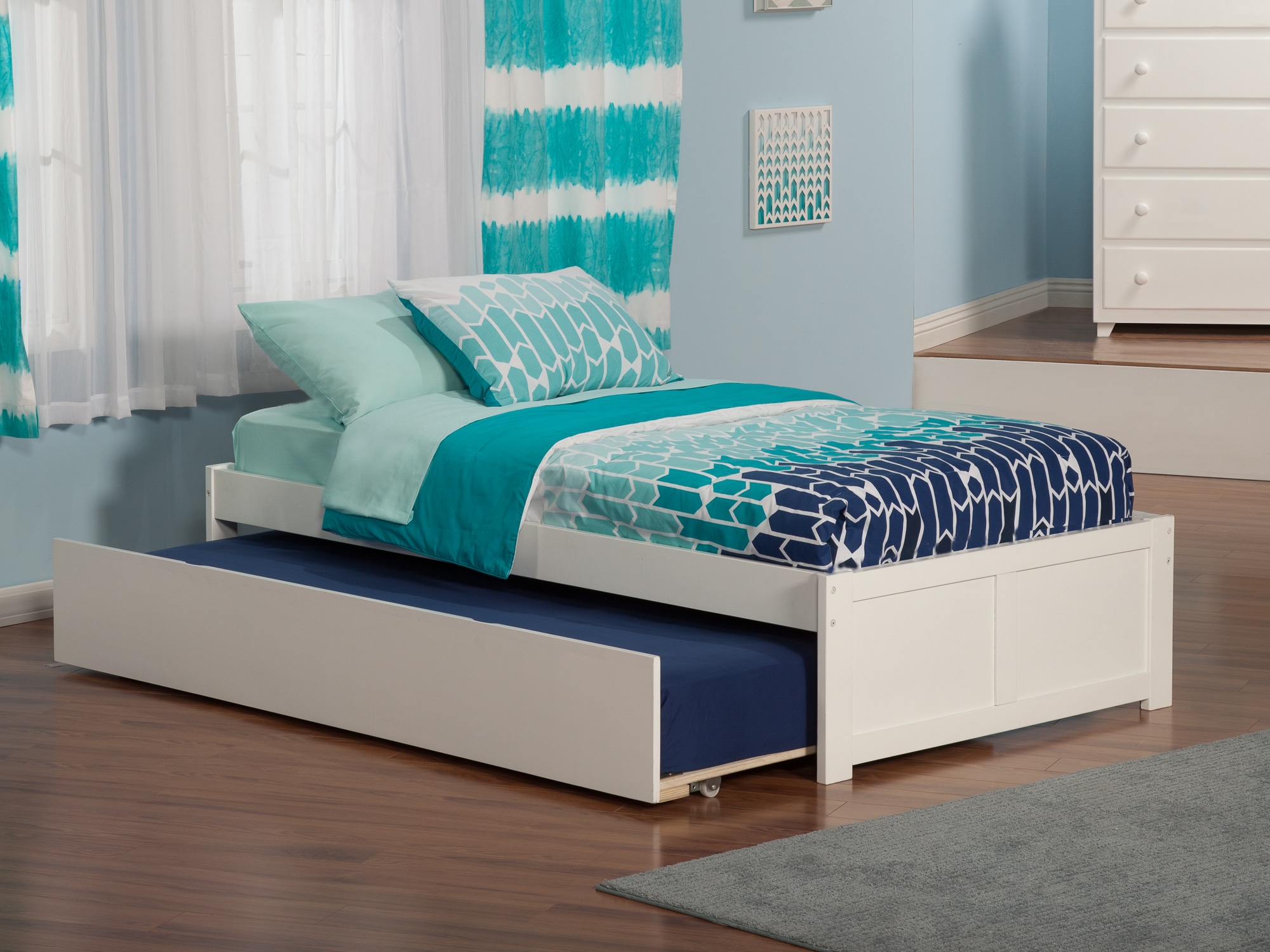 AFI Furnishings AR8022012 Concord White Twin Wood Trundle Bed