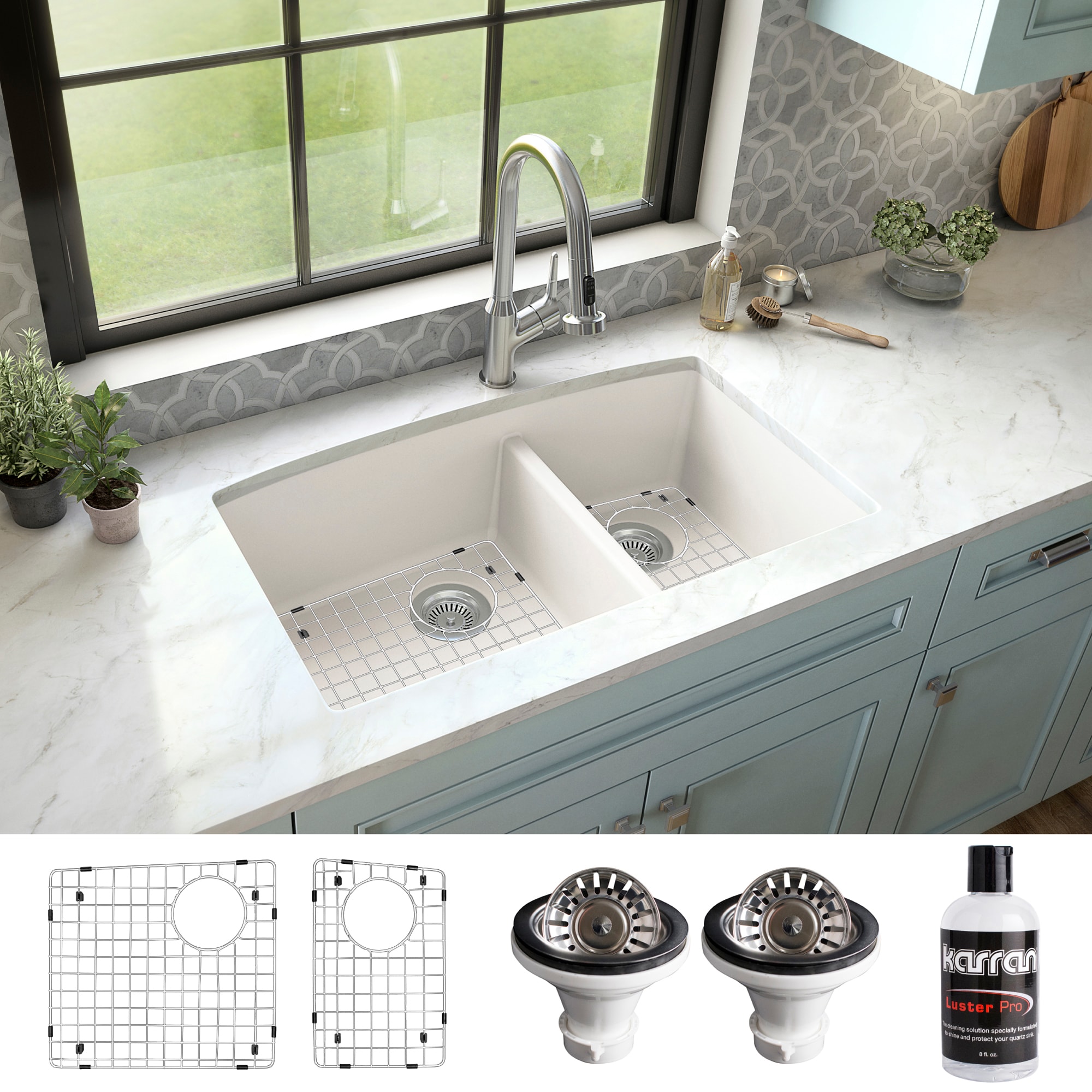 32 Undermount Kitchen Sink - Dual Function With Removable Divider 813mm  $942.20