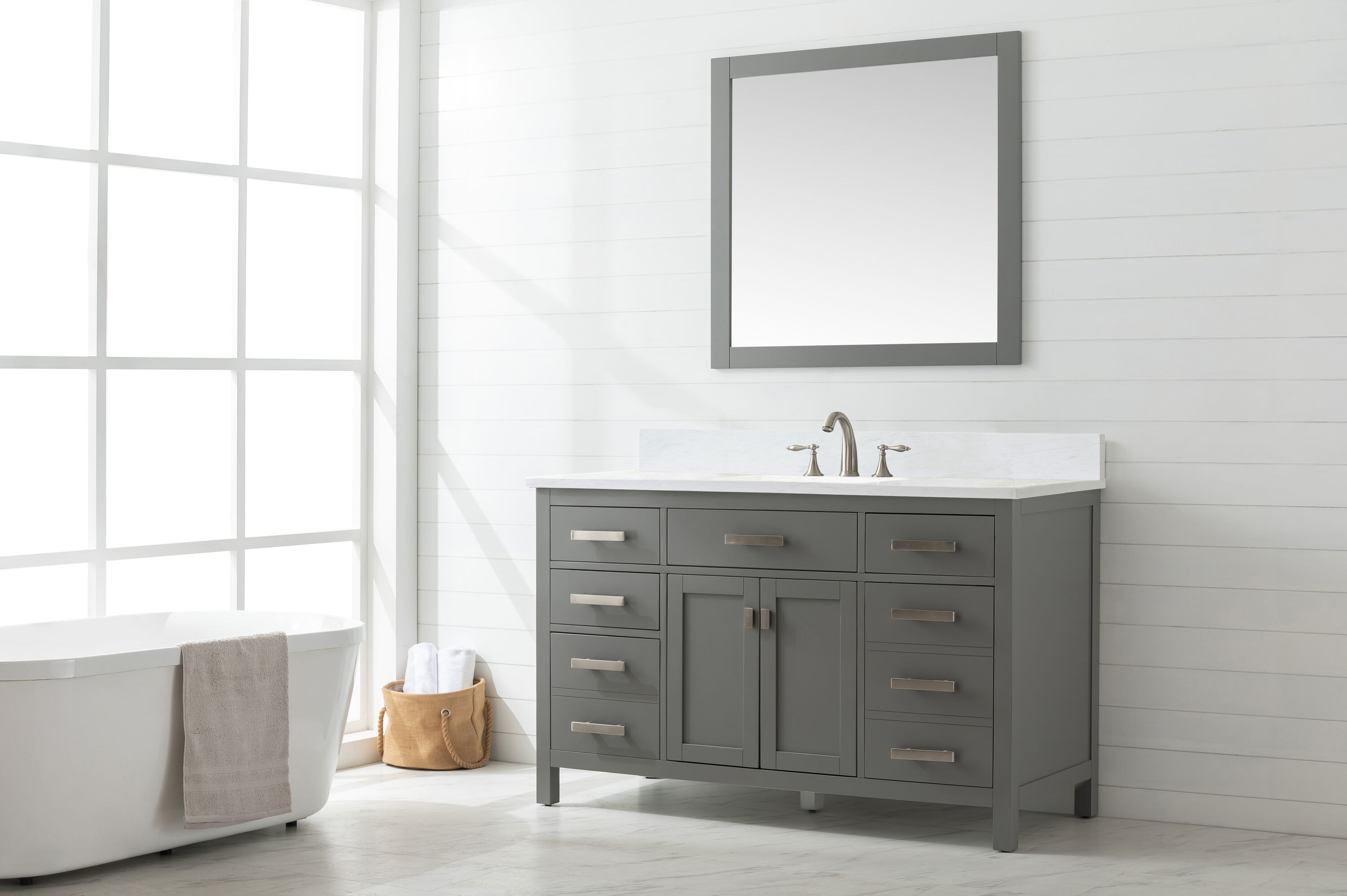 Design Element V01-54-GY Bath-Vanity-Combo - View #3
