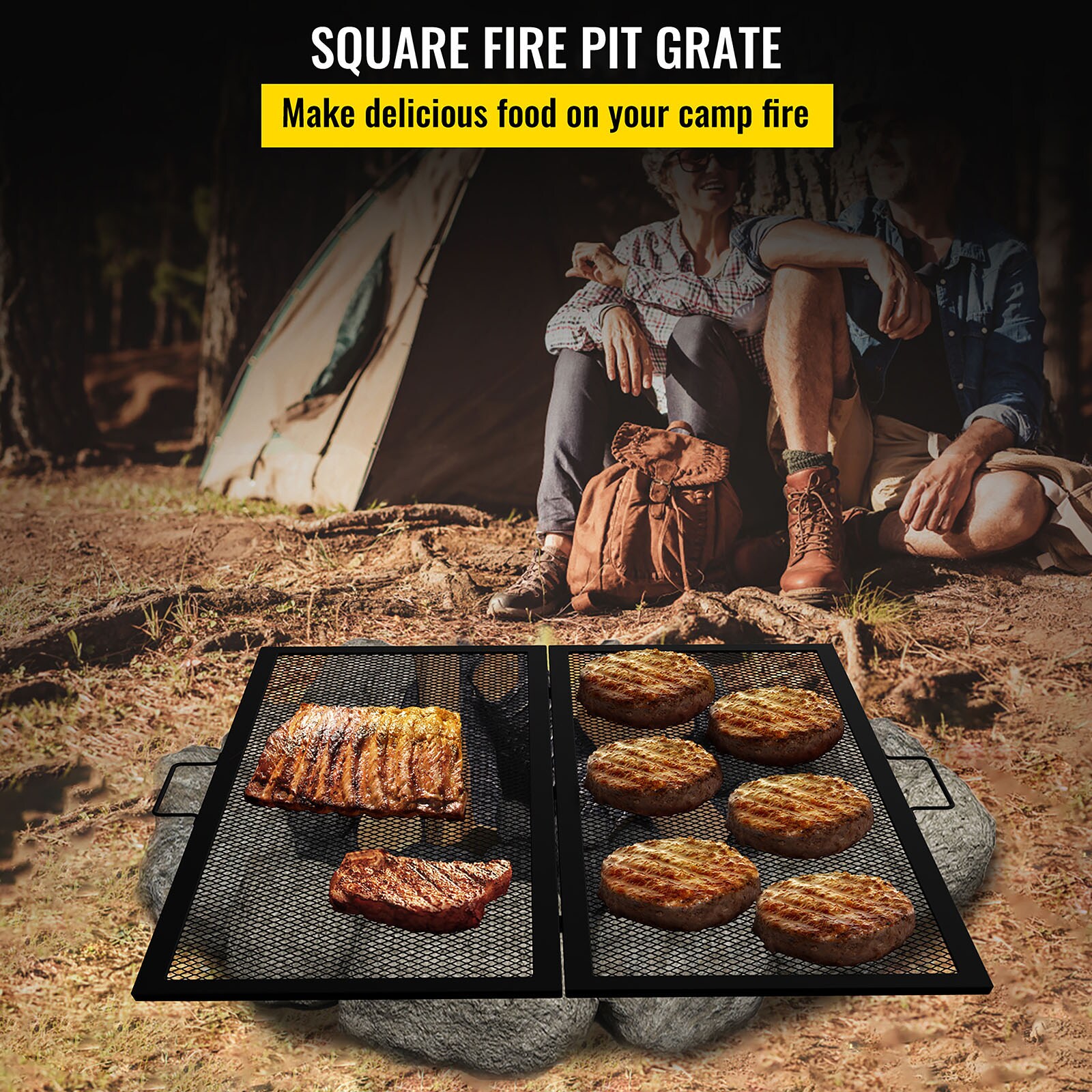 VEVOR FXWZLPYCH3636X1N1V0 Gas-Grill-Cookgrates-Warmracks - View #3