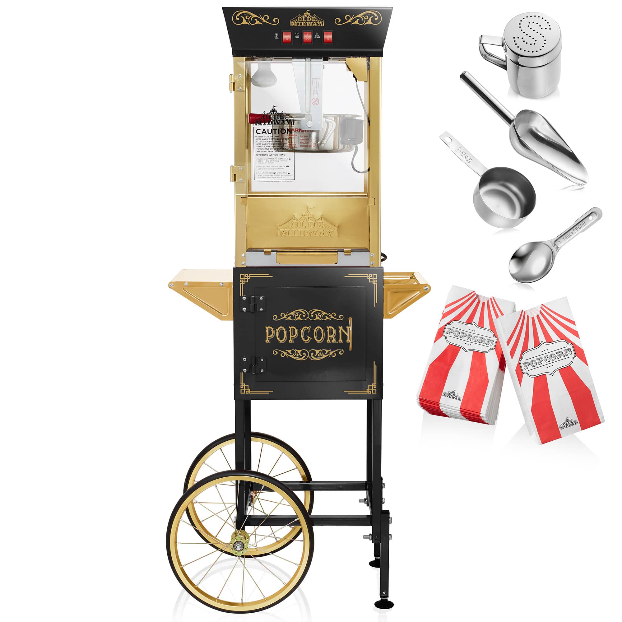 Olde Midway CON-POP-8945-BLK Popcorn-Makers - View #3