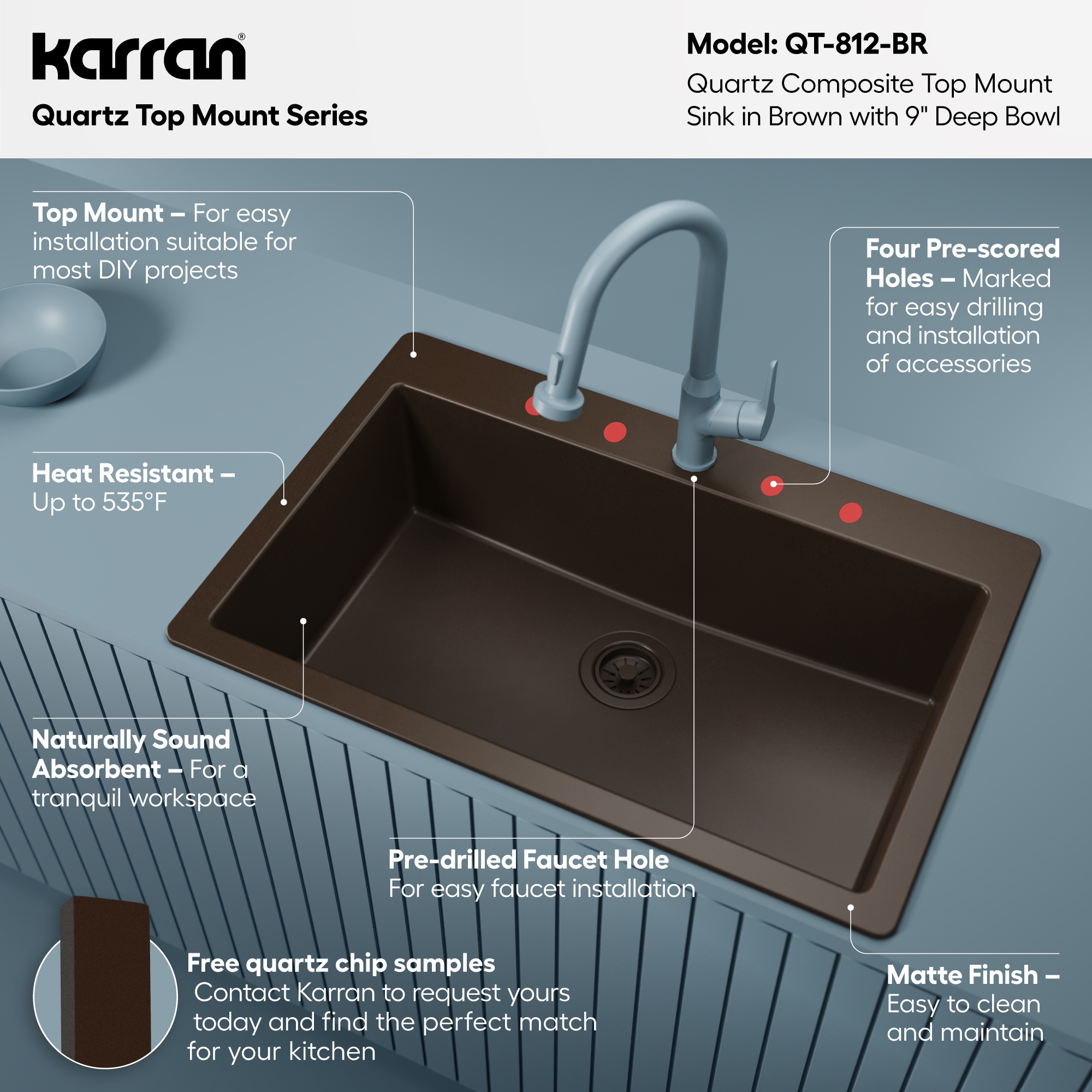 Karran QT-812-BR Kitchen-Sinks - View #5