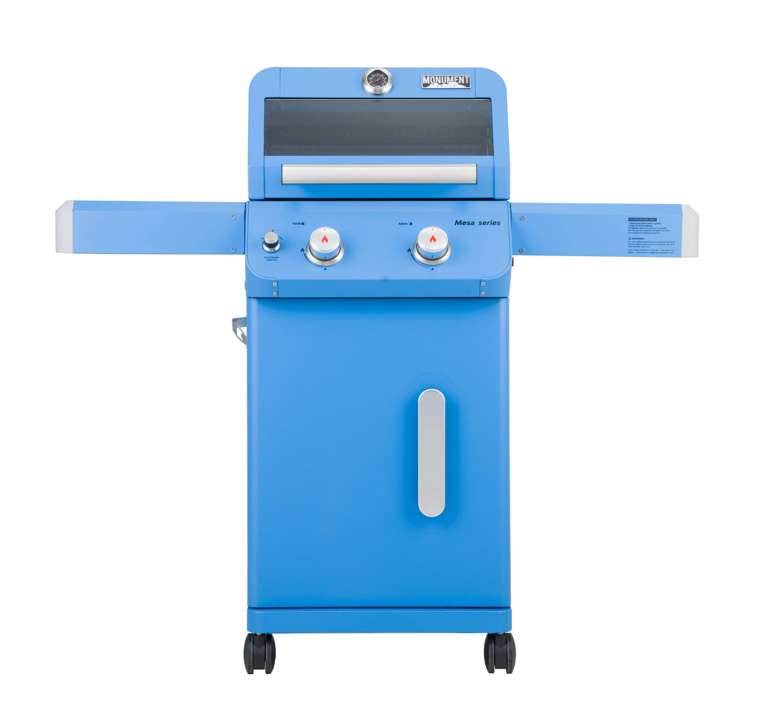 Monument Mesa Blue 2-Burner Liquid Propane Gas Grill M200B Sansujyuku sansujyuku.com