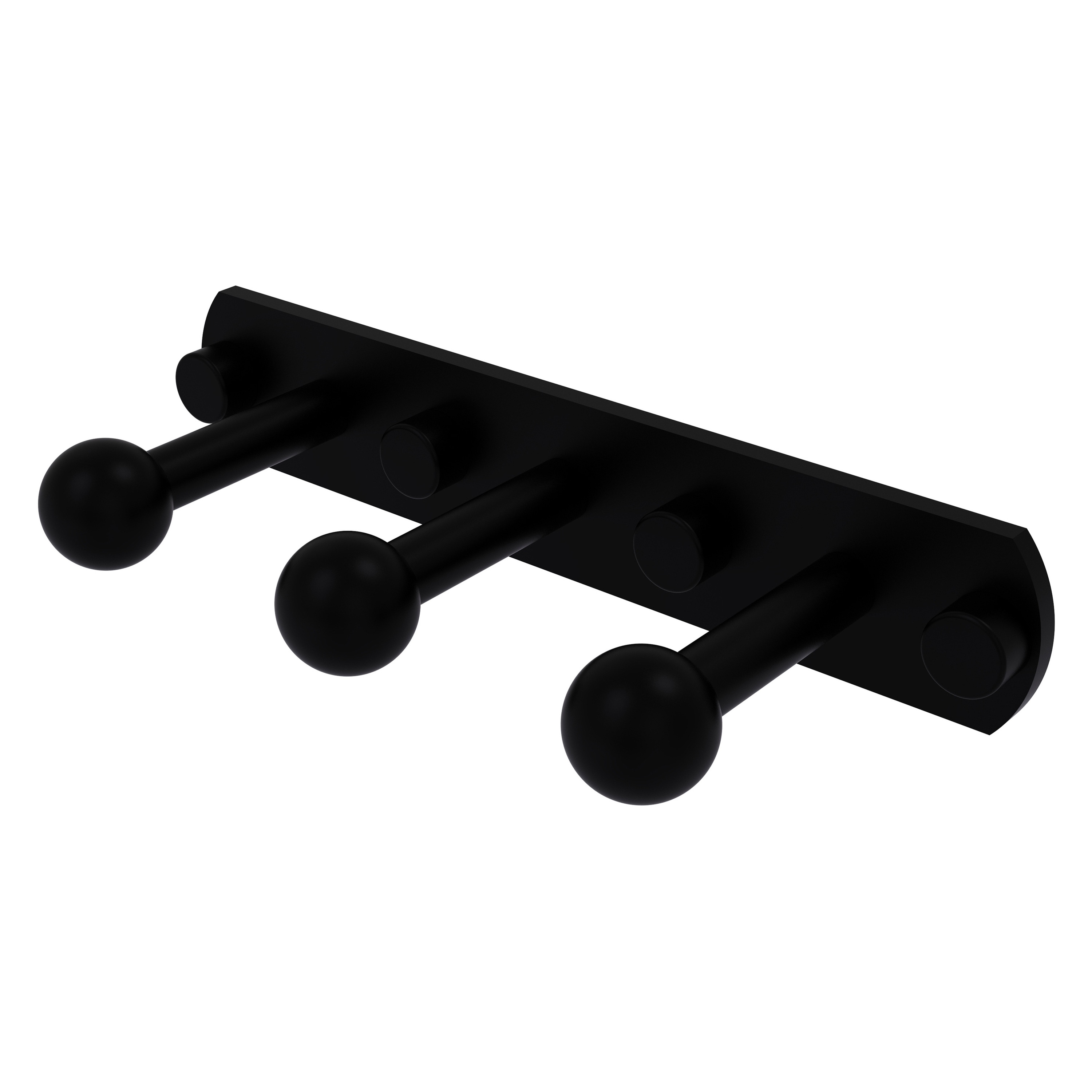 Allied Brass P1000-20-3-BKM Prestige Skyline Matte Black Triple -Hook Wall mount Towel Hook