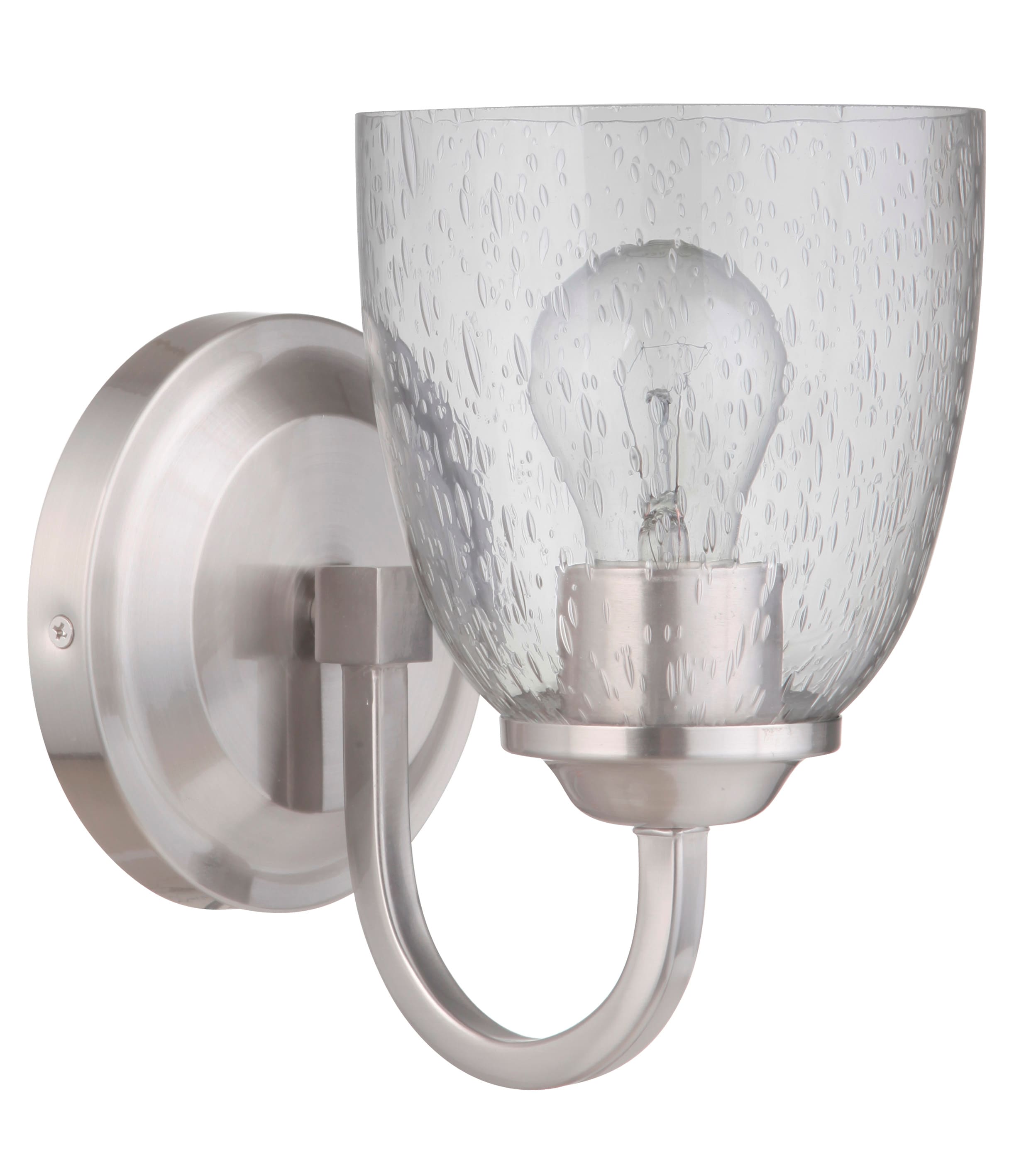 Craftmade 49901-BNK Serene 5.63-in 1 -Light Brushed Nickel Transitional Vanity light