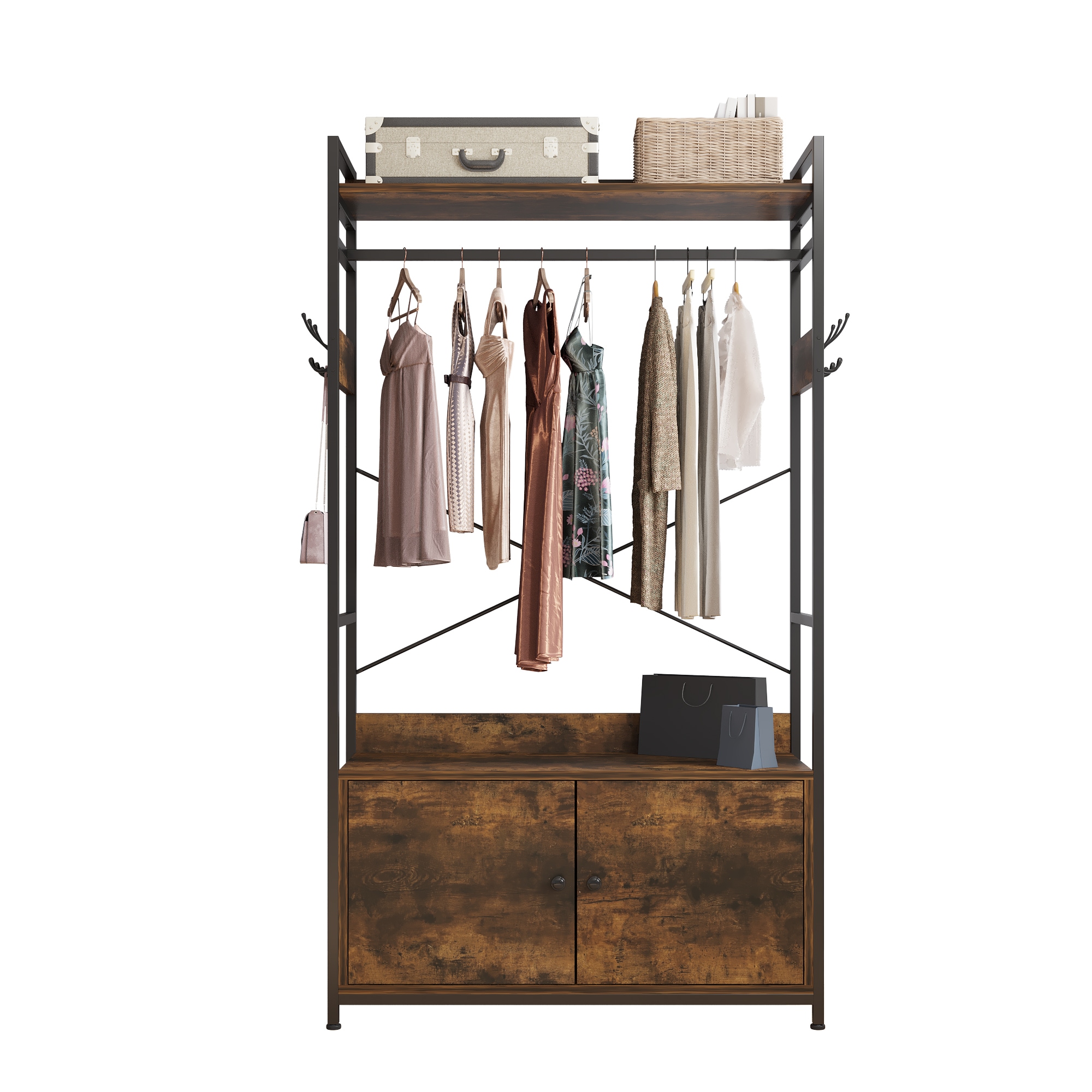 Winado LO1G52002031 Brown Steel Clothing rack