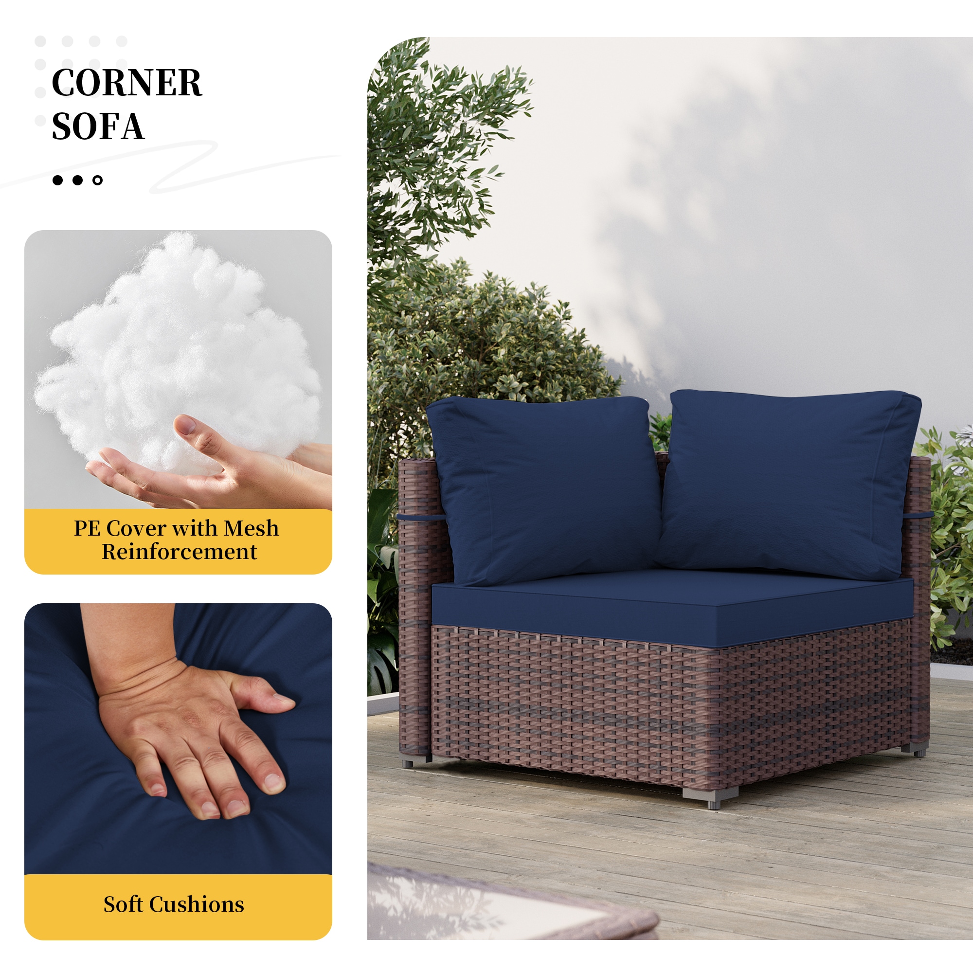 UPHA PL-3CZ-M42DK-Z2 Patio-Conversation-Sets - View #5