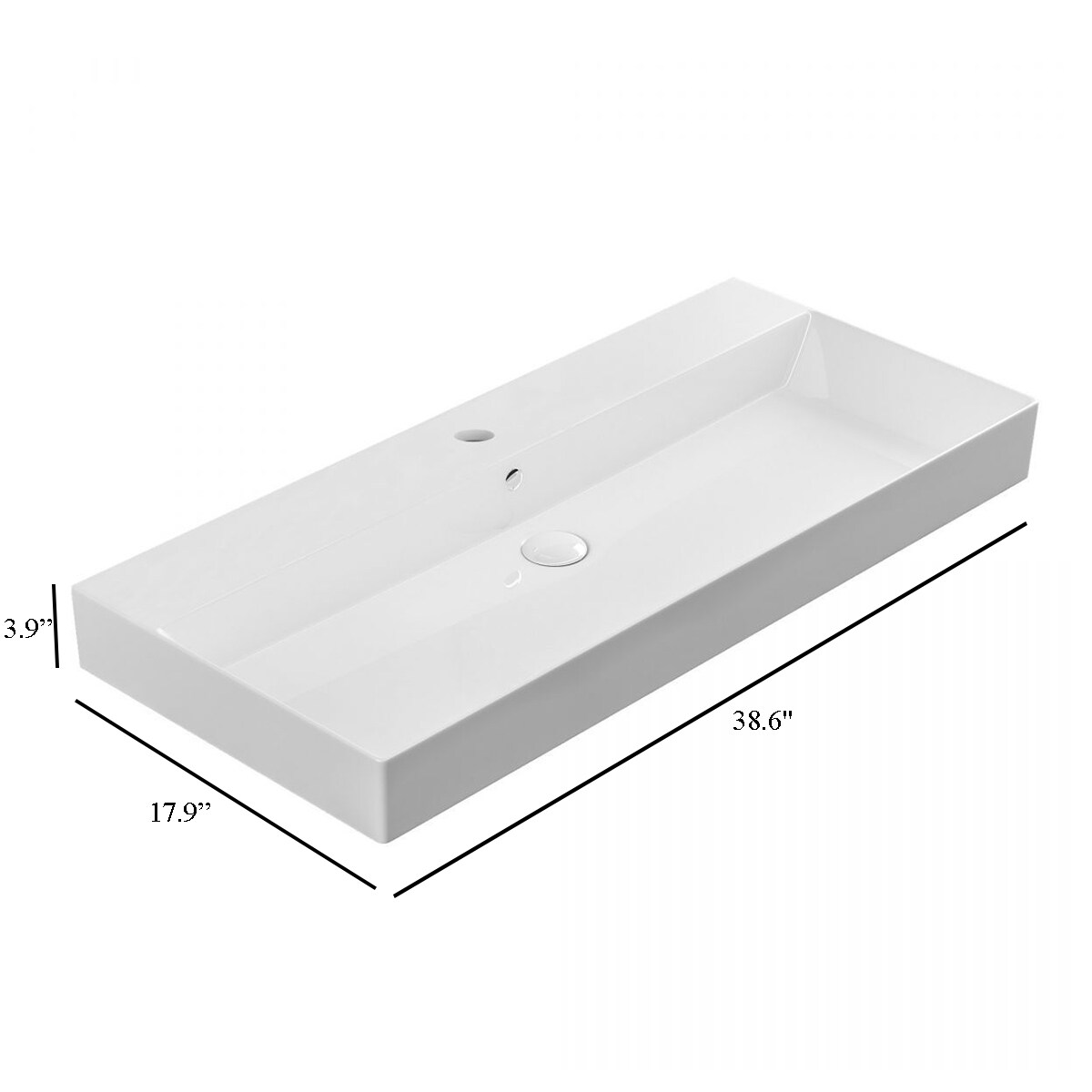 WS Bath Collections ENERGY 100.01 Bath-Sink - View #9