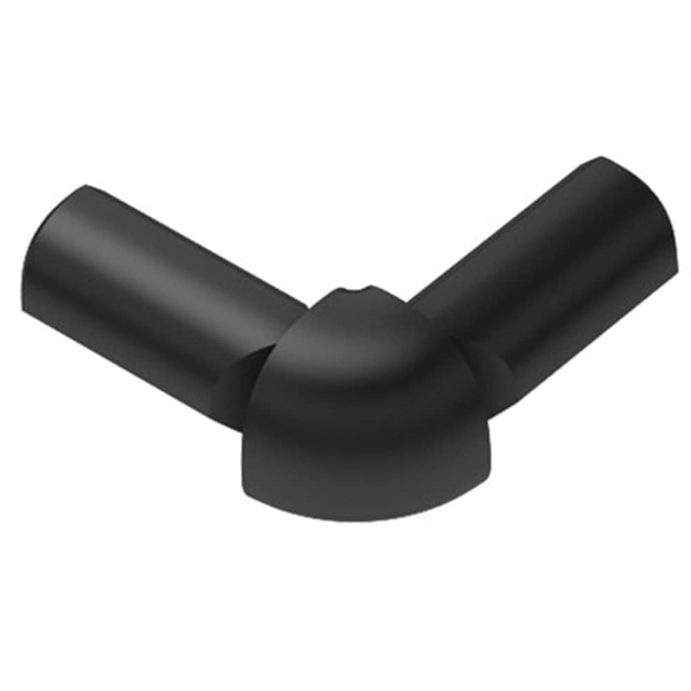 Schluter Systems E2L/RO80AGR Rondec 0.313-in W x 1-in L Graphite anodized aluminum Aluminum Outside corner Tile Edge Trim