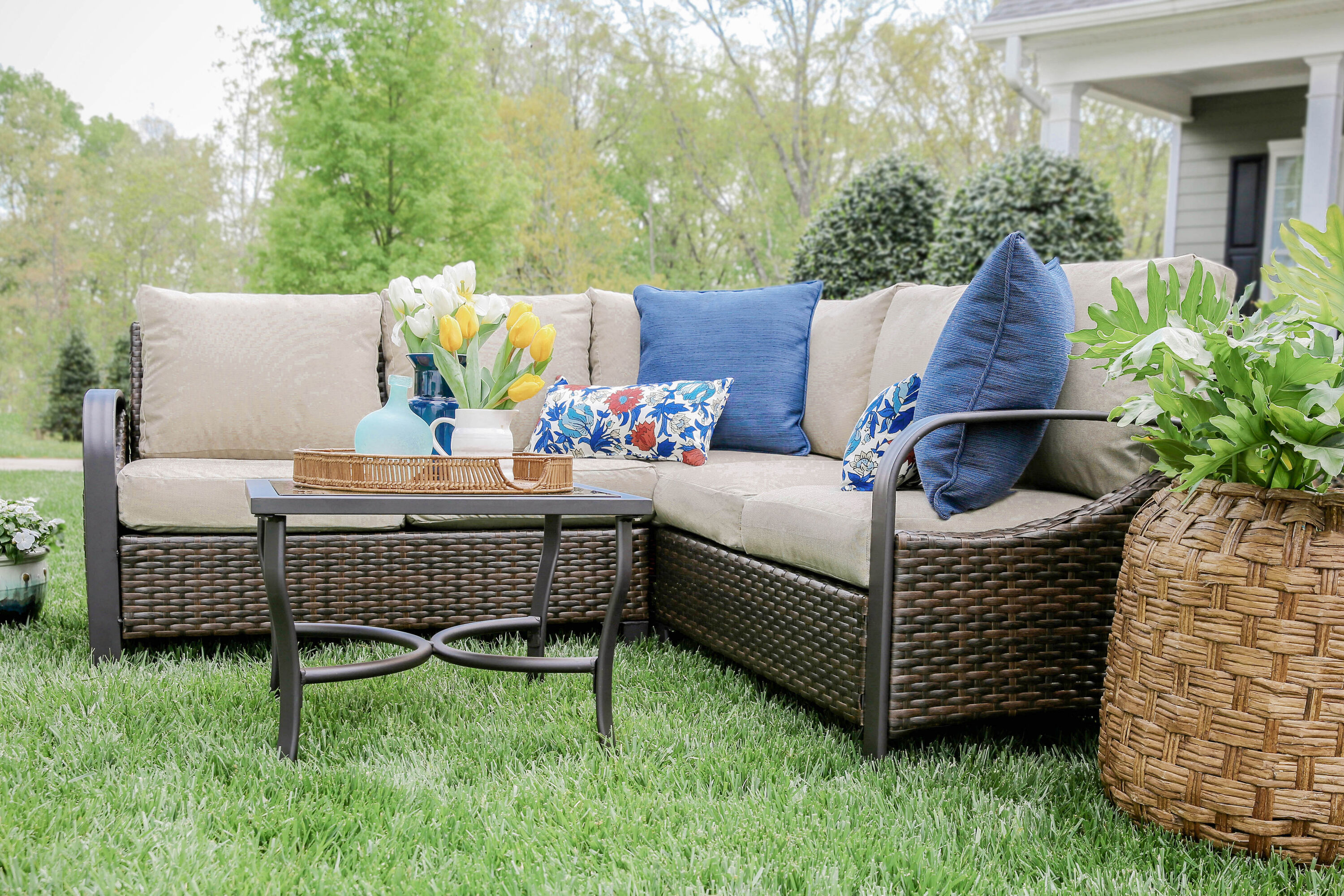Leisure Made 490045-TAN Patio-Sofas-Daybeds - View #4