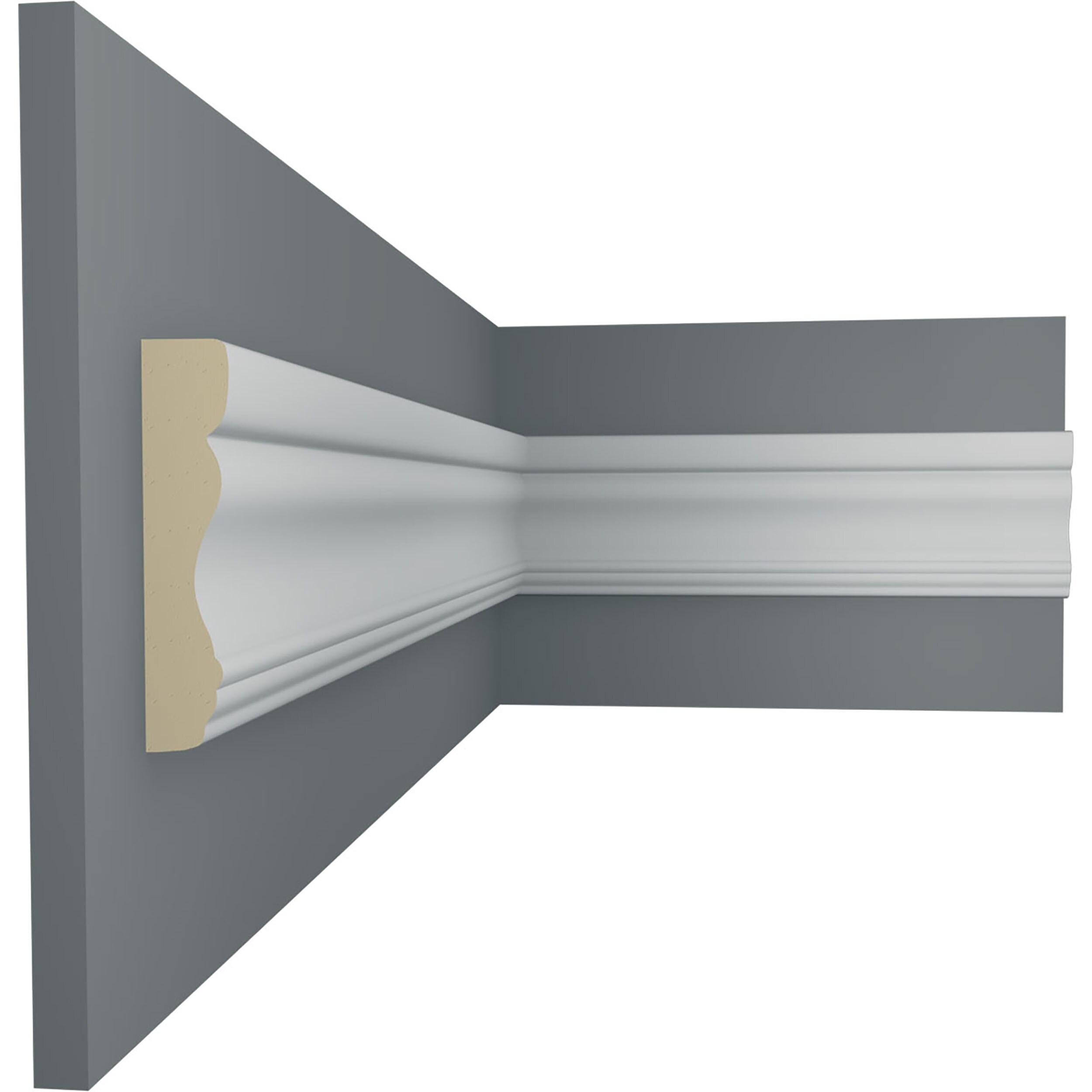 Ekena Millwork PML03X01SM Chair-Rail-Moulding - View #5