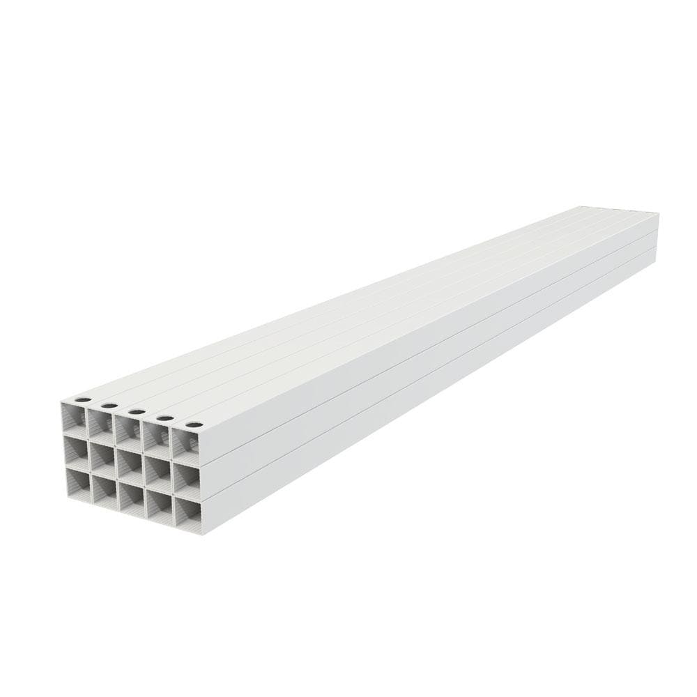 Freedom 73023201 3/4-in x 40-in Mix and Match White Aluminum Square Deck Baluster (15-Pack)