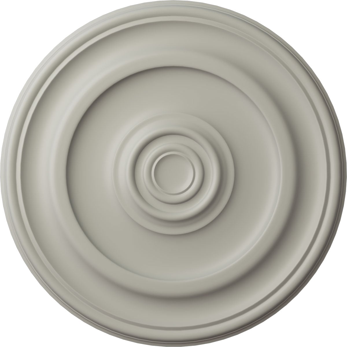 Ekena Millwork CM24KPPCF Kepler Traditional 23.625-in W x 23.625-in L Pot Of Cream Polyurethane Ceiling Medallion
