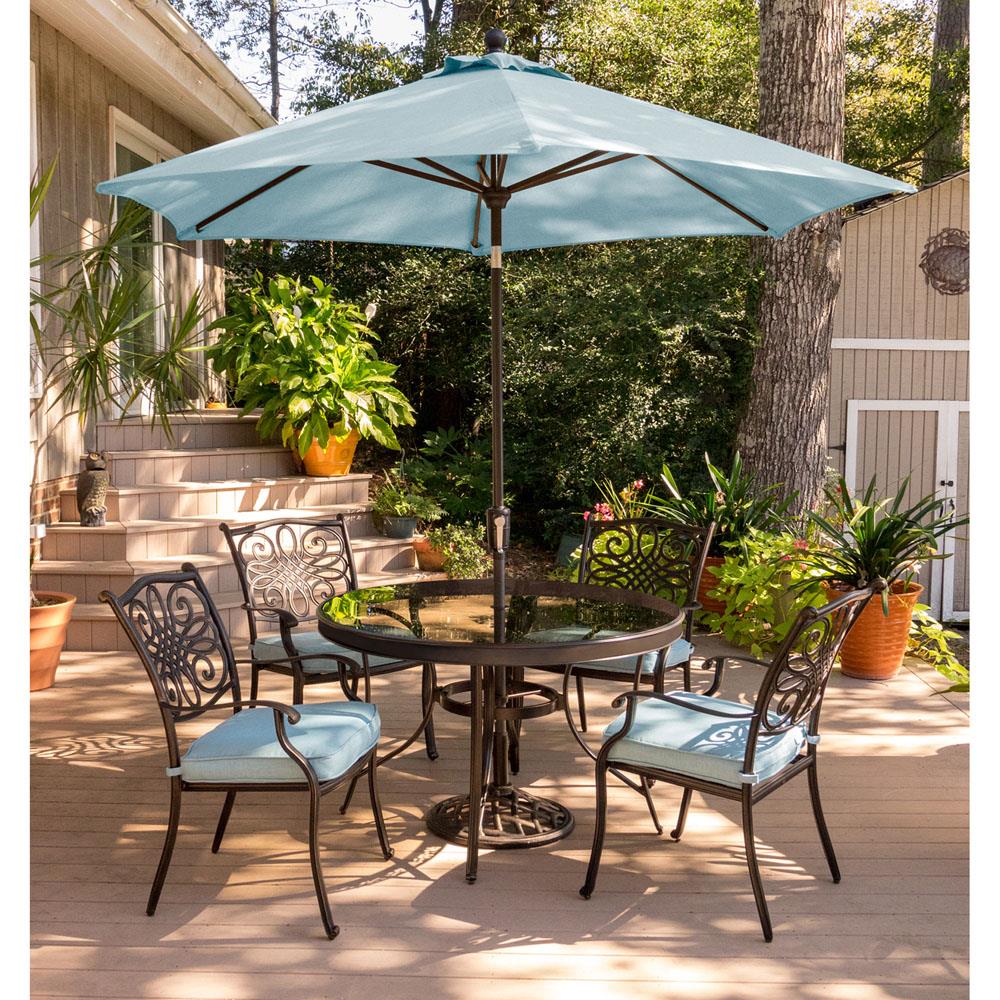 Hanover TRADDN5PCG-SU-B Patio-Dining-Sets - View #15
