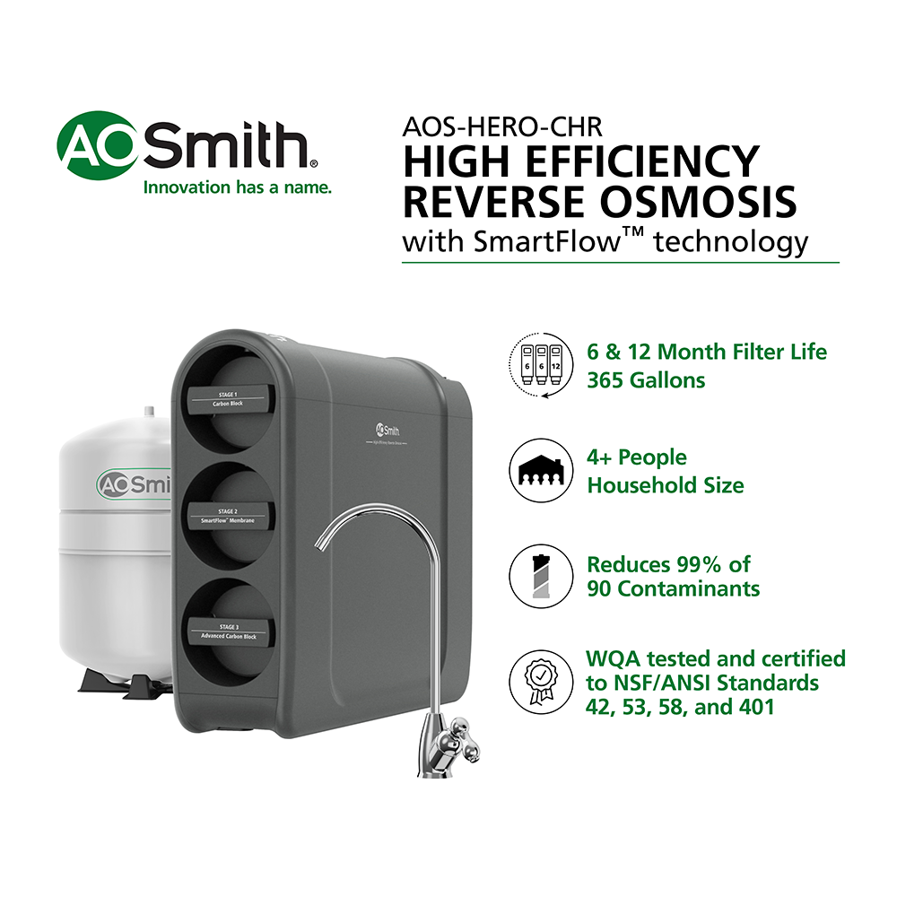 A.O. Smith AOS-HERO-CHR Reverse-Osmosis - View #3