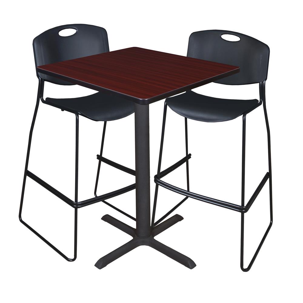 Regency TCB3030MH4495BK Breakroom Brown 4-Person Training Table (30-in W x 42-in H)