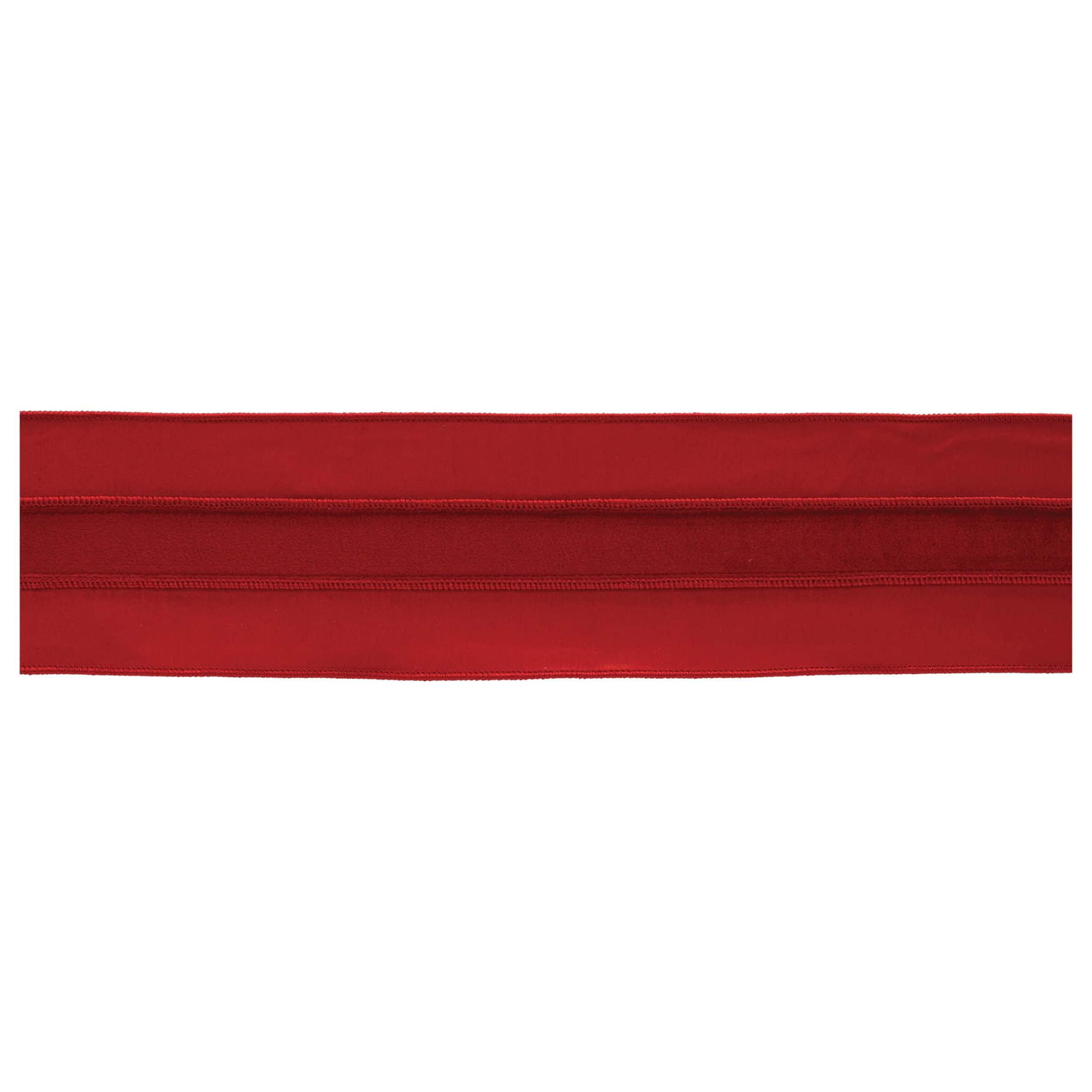 Melrose International 95131DS Red Wired Ribbon (Set of 2)