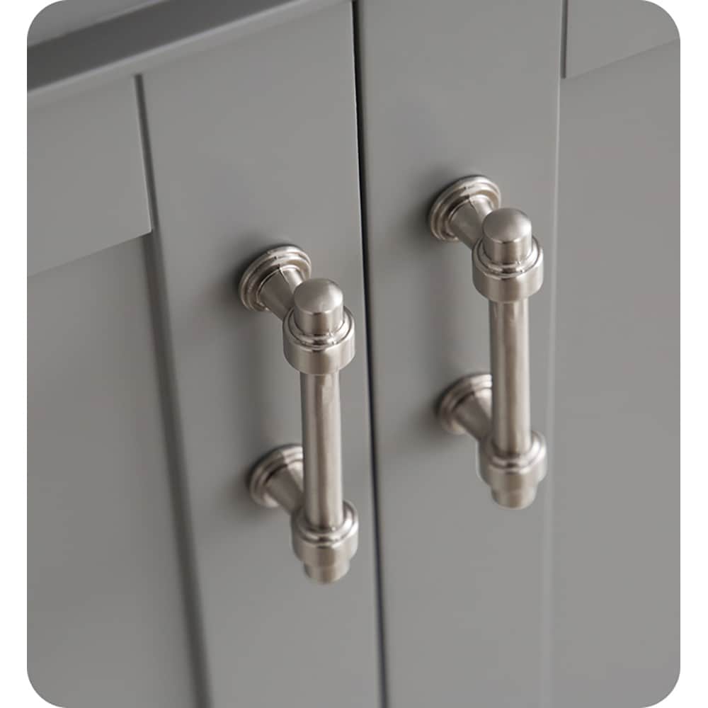 Hartford 30" Gray Freestanding Traditional Bathroom Vanity with Ceramic Sink