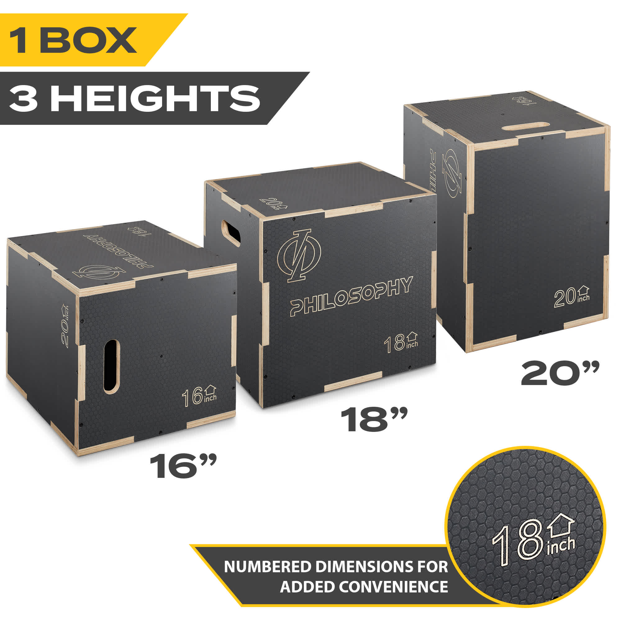 Philosophy Gym FIT-PLYO-2186S-GRY Plyo-Boxes-Platforms - View #2
