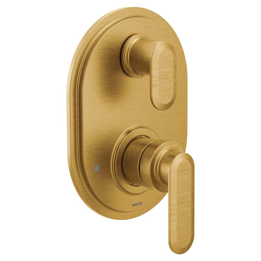 Moen  UT33341 Greenfield Three Function Pressure Balanced Valve Trim Only with Dual Lever Handles and Integrated Diverter  Less Rough In