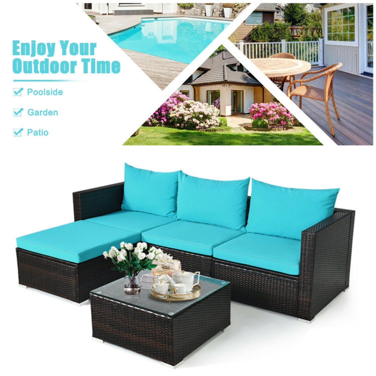 Forclover CBK-SWDCCR Patio-Conversation-Sets - View #8