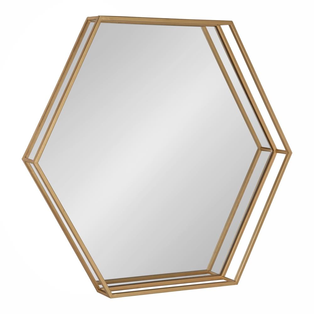 Gold hexagon online mirror