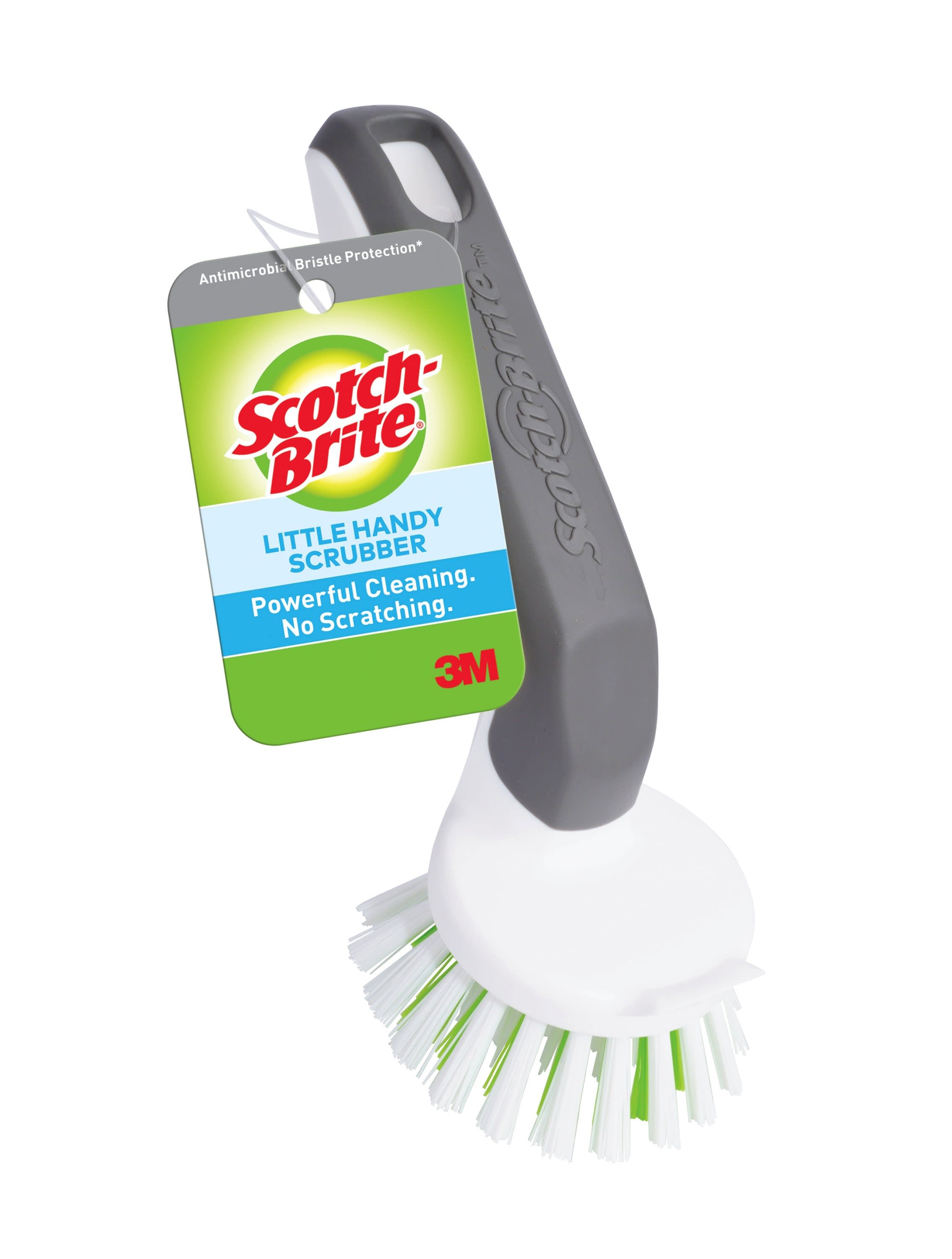 3M Scotch-Brite Utility Scrub Brush with Handle Heavy Duty Bristles Non  Scratch, 6-Pack