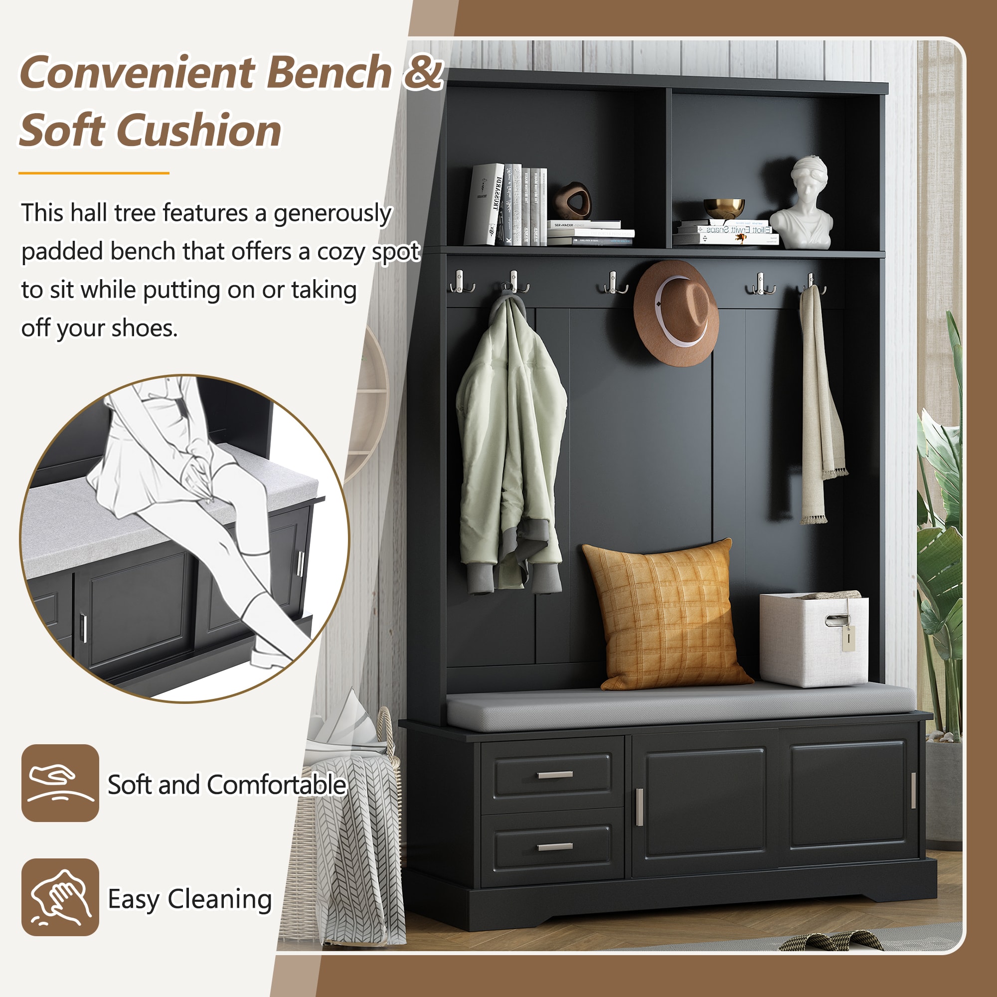 ModernLuxe N721P205787B Coatrack-Stands-Pedestals - View #2