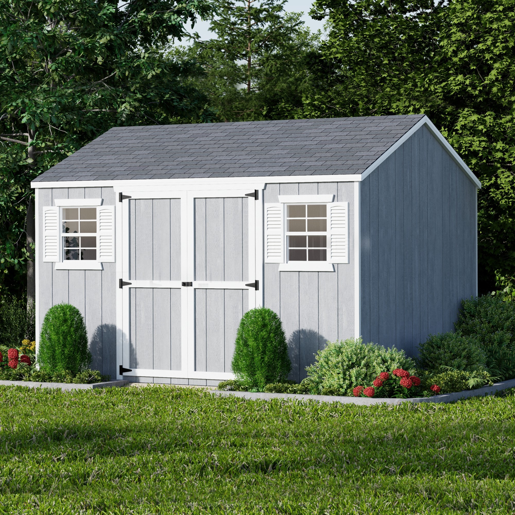 Little Cottage Co 10X12 VWS-PC Wood-Storage-Buildings - View #2