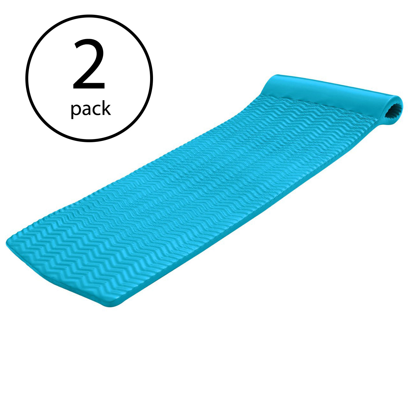 TRC Recreation 109411 70-in x 26-in 1 -Seat Blue Foam raft 2 -Pack