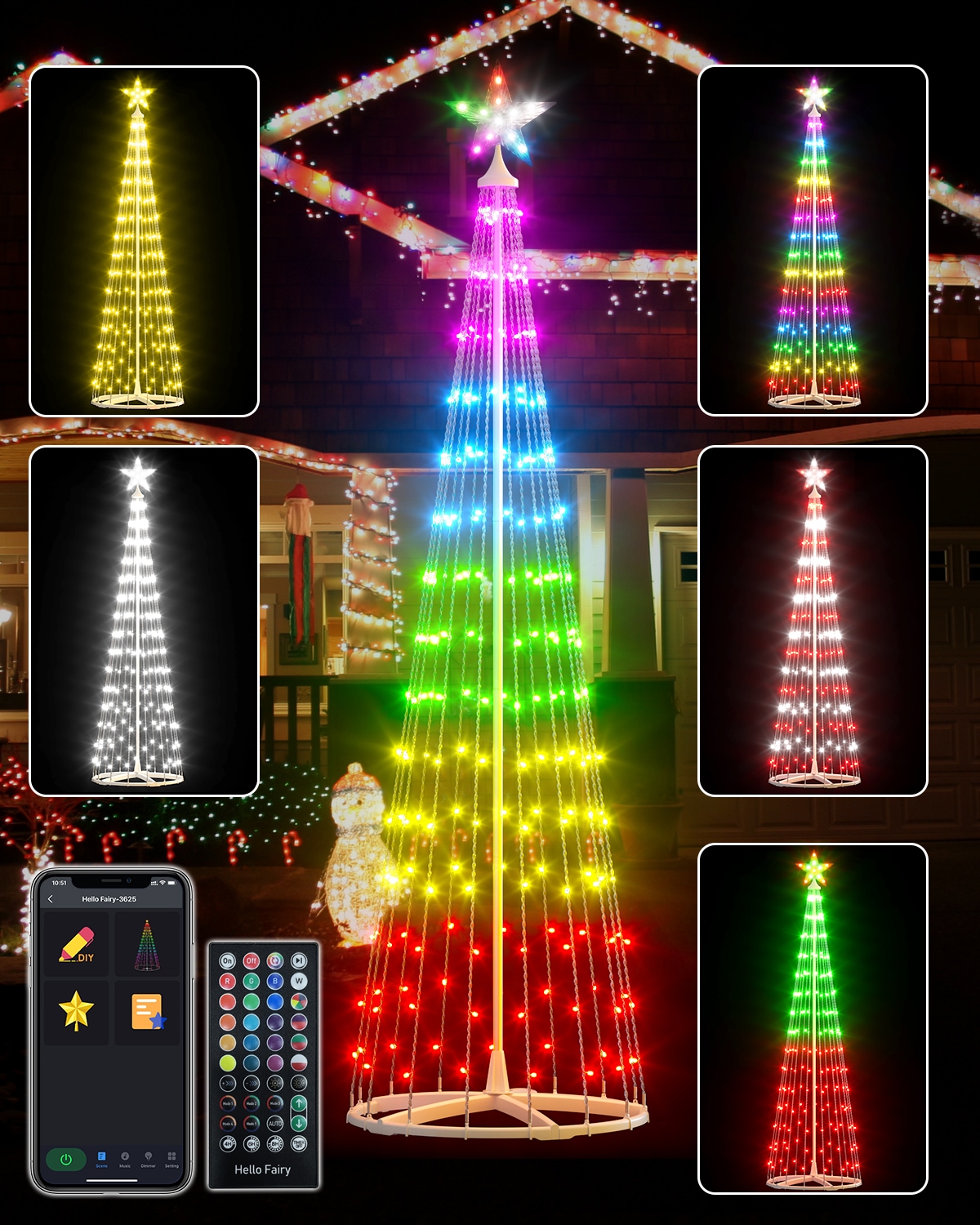 Avatar Controls LSA0001 108-Inches Lighted Musical Christmas tree(s) Christmas Decor