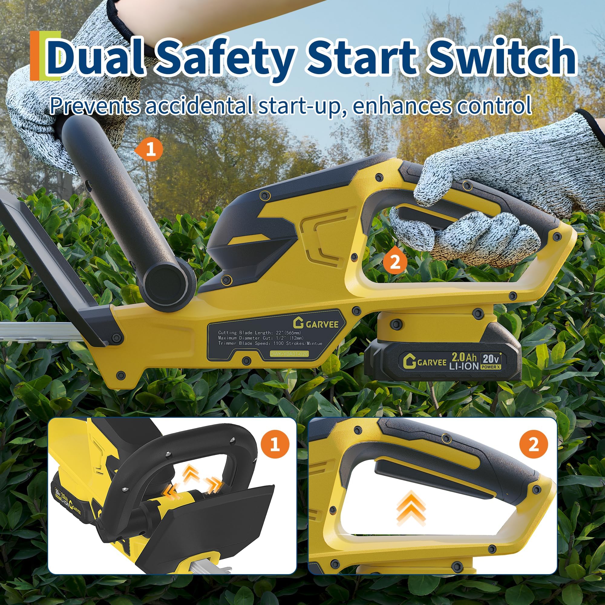 IdealHouse LW-JAS-SOHS Cordless-Hedge-Trimmers - View #2