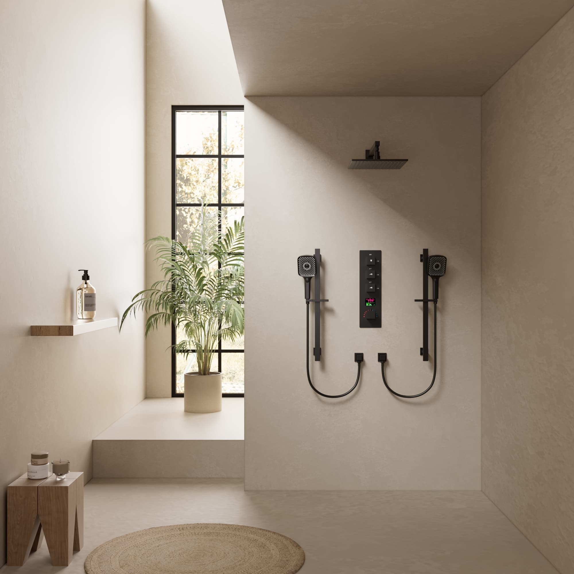 EVERSTEIN SFS-1073-BK12 Showerhead-Bar-Panels - View #17