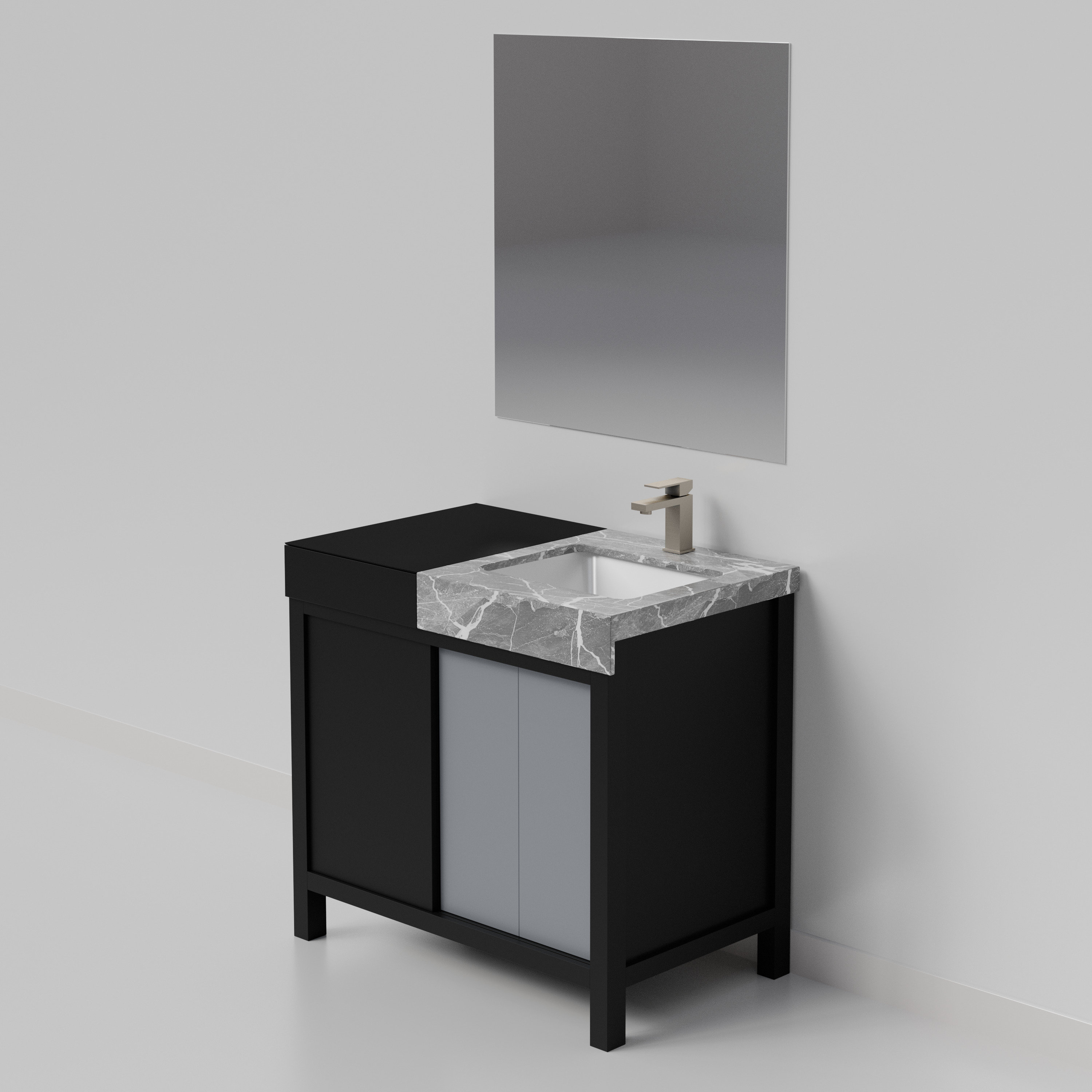 Lexora LZ342236SLISM30FBG Bath-Vanity-Combo - View #7