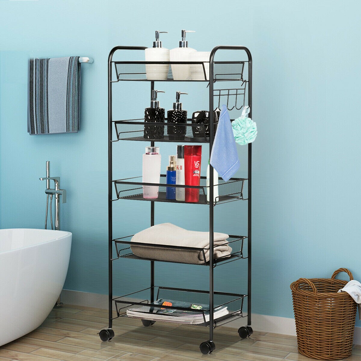 Costway HW54963BK Utility-Carts - View #9