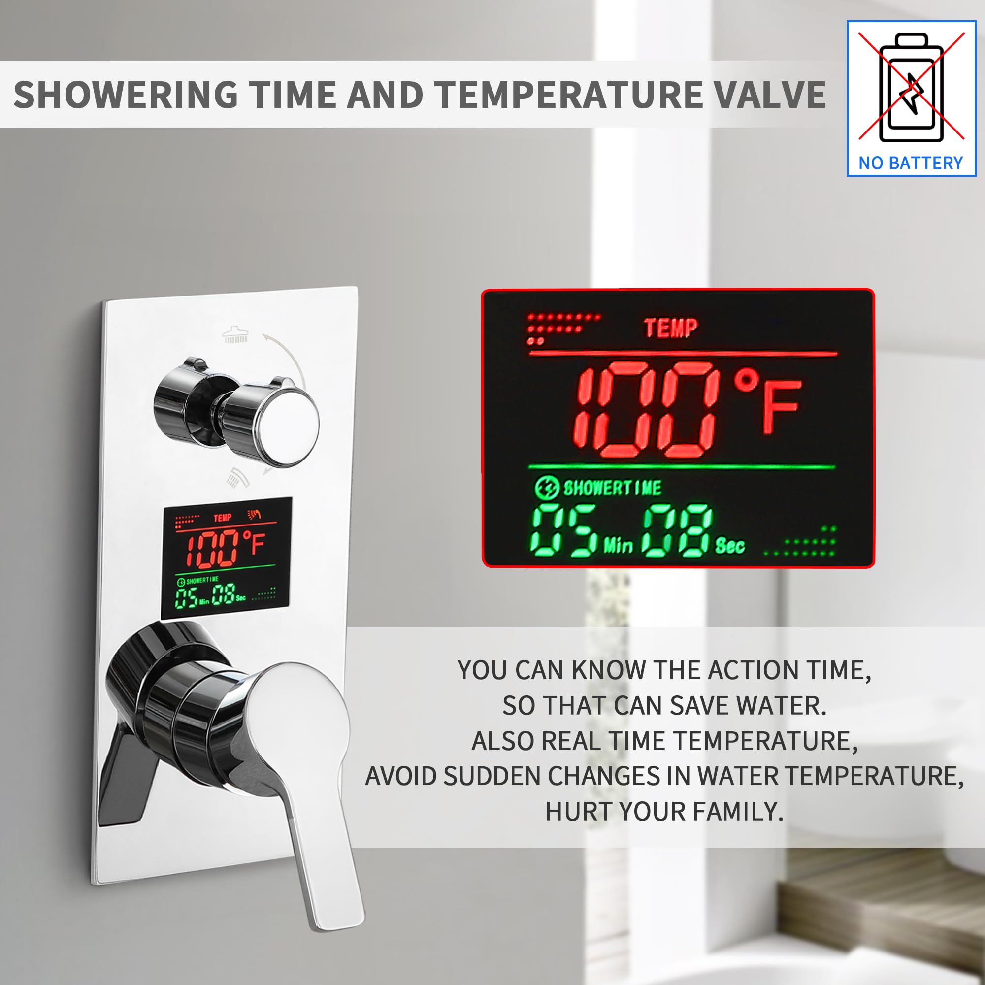 KHKFY LKH0813B106 Fixed-Showerhead - View #3