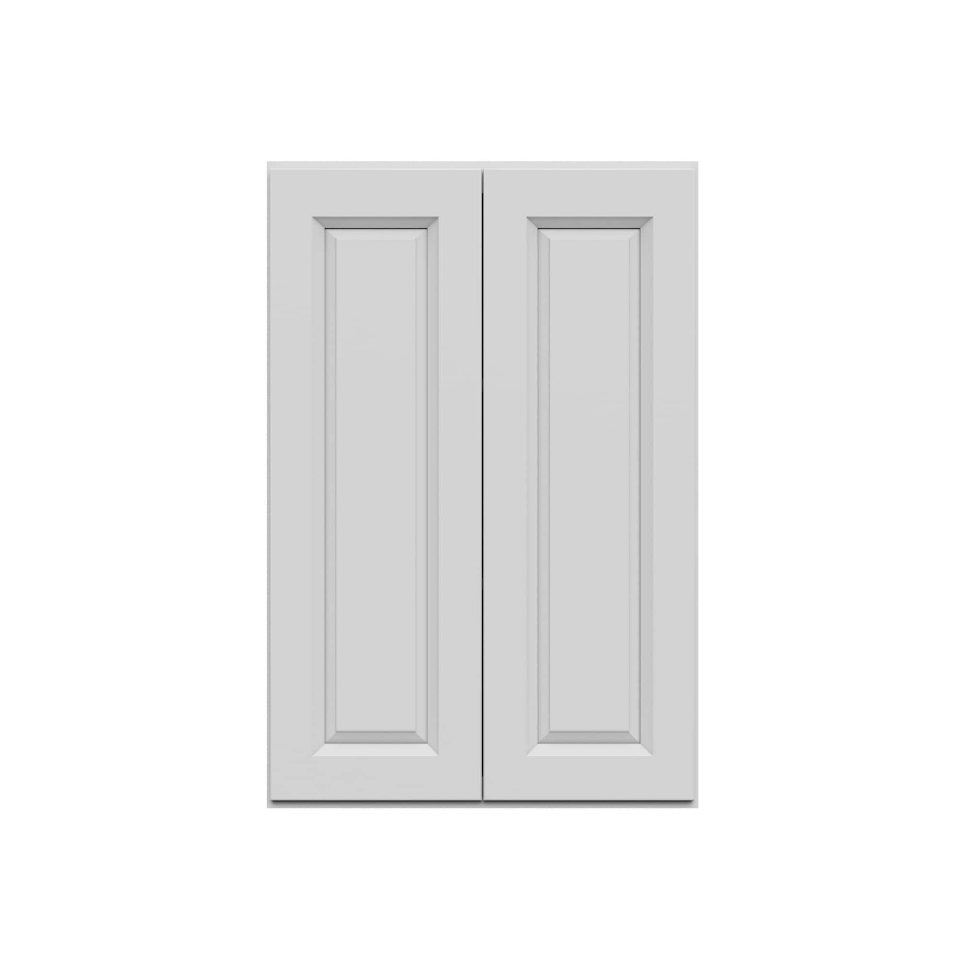 HomLux 24-in W x 36-in H x 12-in D Traditional Dove Wall Ready to Assemble (RTA) Plywood Cabinet Raised Panel Square