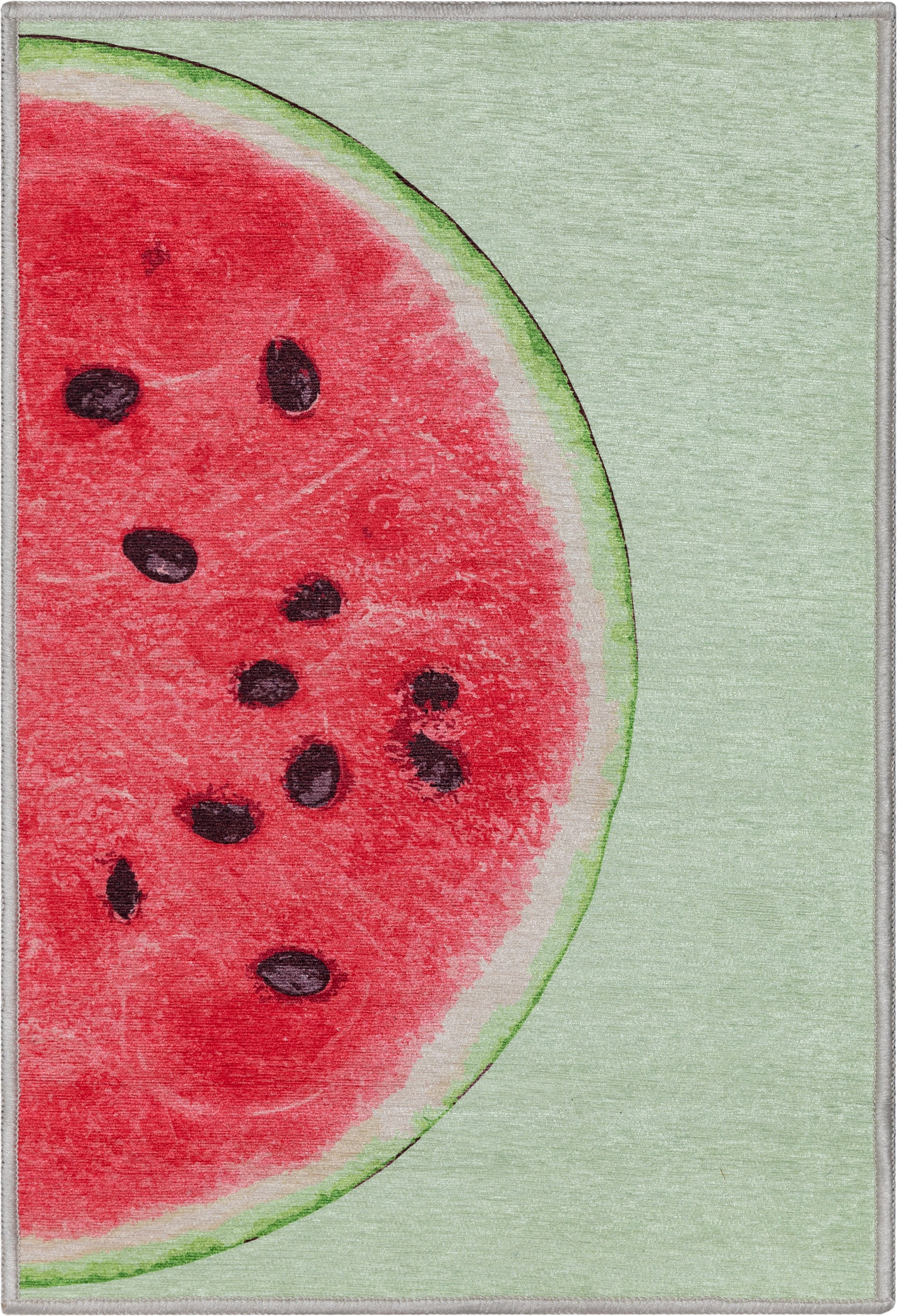 Modern Striped Kitchen Rug With Watermelon Pattern/kitchen Mat