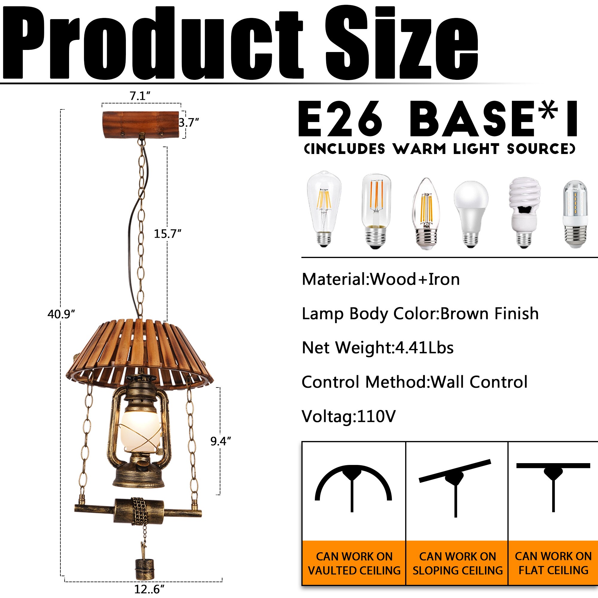 EFPERFECT MPN-DS-DR150 Pendant-Lights - View #5