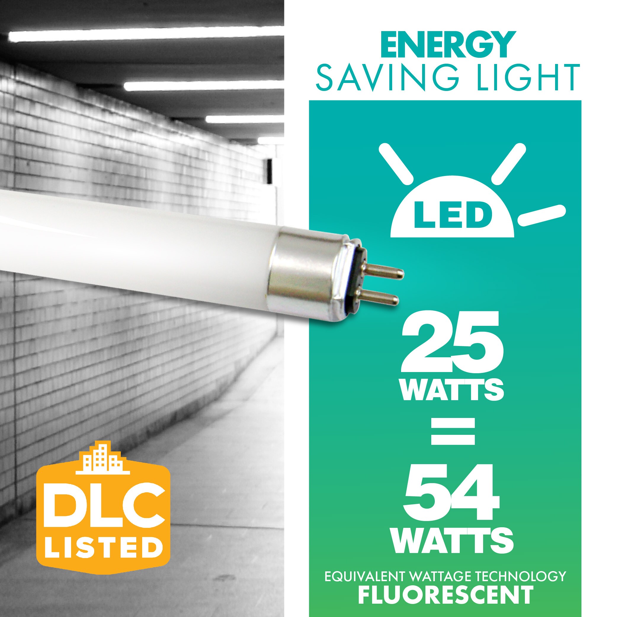 Simply 54-Watt EQ T5 Daylight Miniature Bi-pin (T5) LED Light Bulb (25-Pack) in the Tube Light Bulbs department Lowes.com