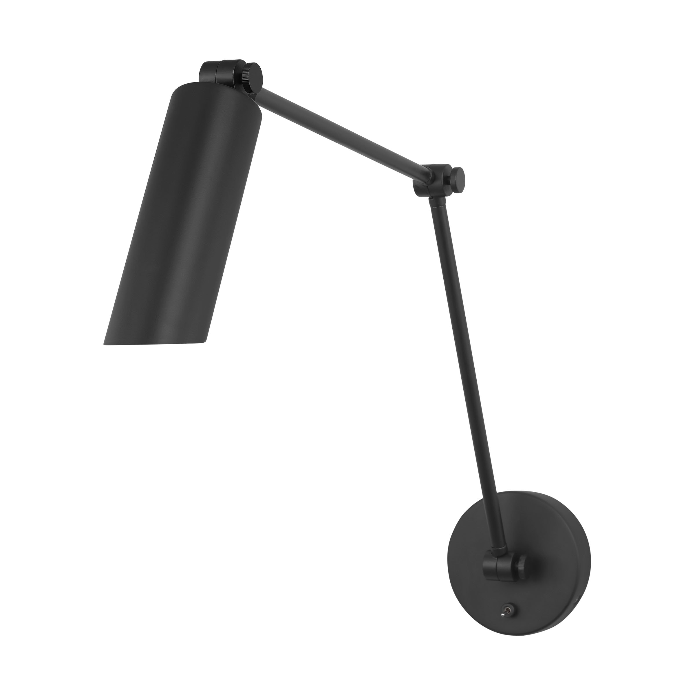 Scott Living DJW1131MBK Frasar 4.75-in W 1 -Light Black Wall Sconce