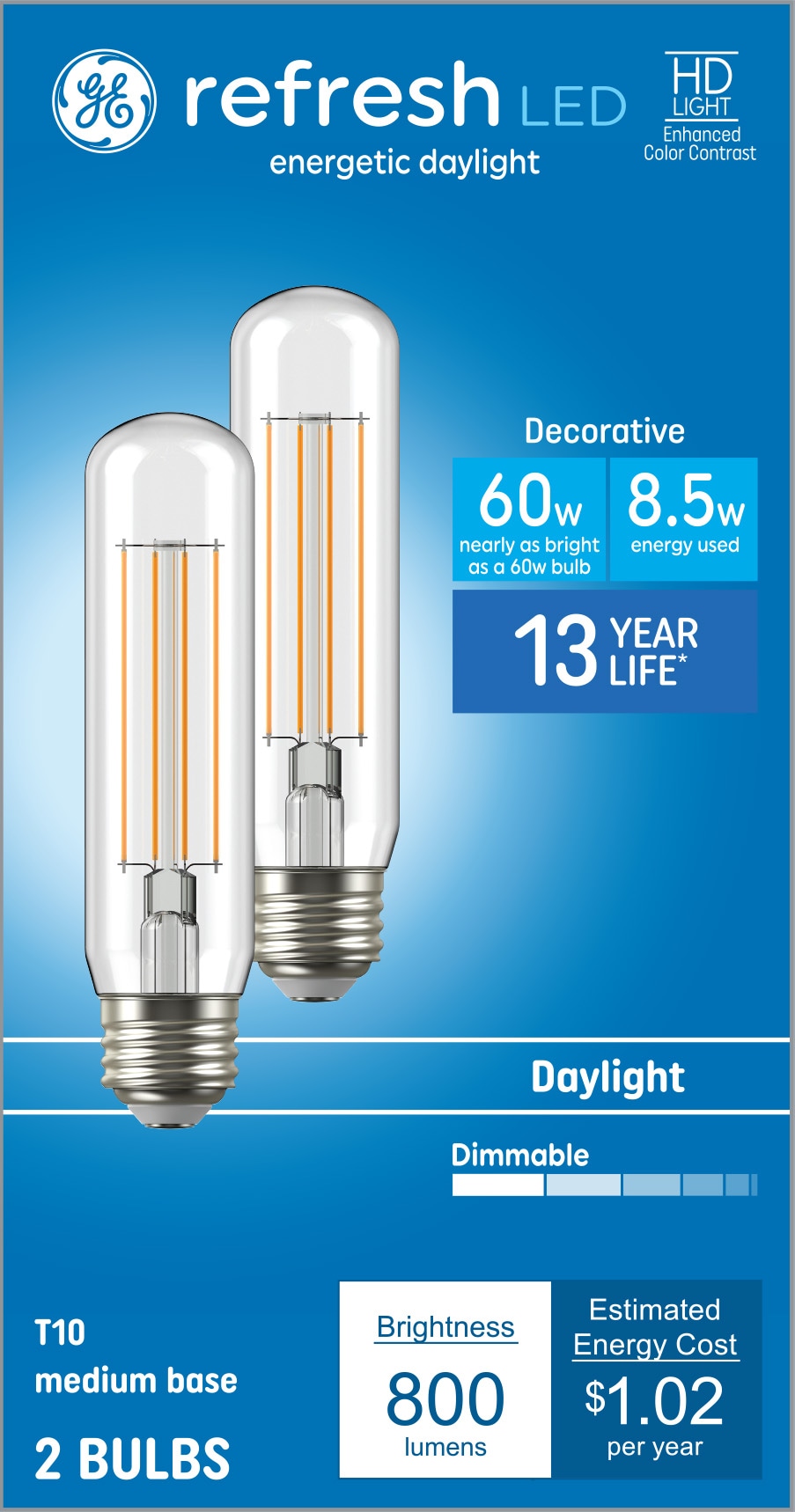 26 Watt, 48 T10 LED D50 lamps - GTI Graphic Technology Inc.