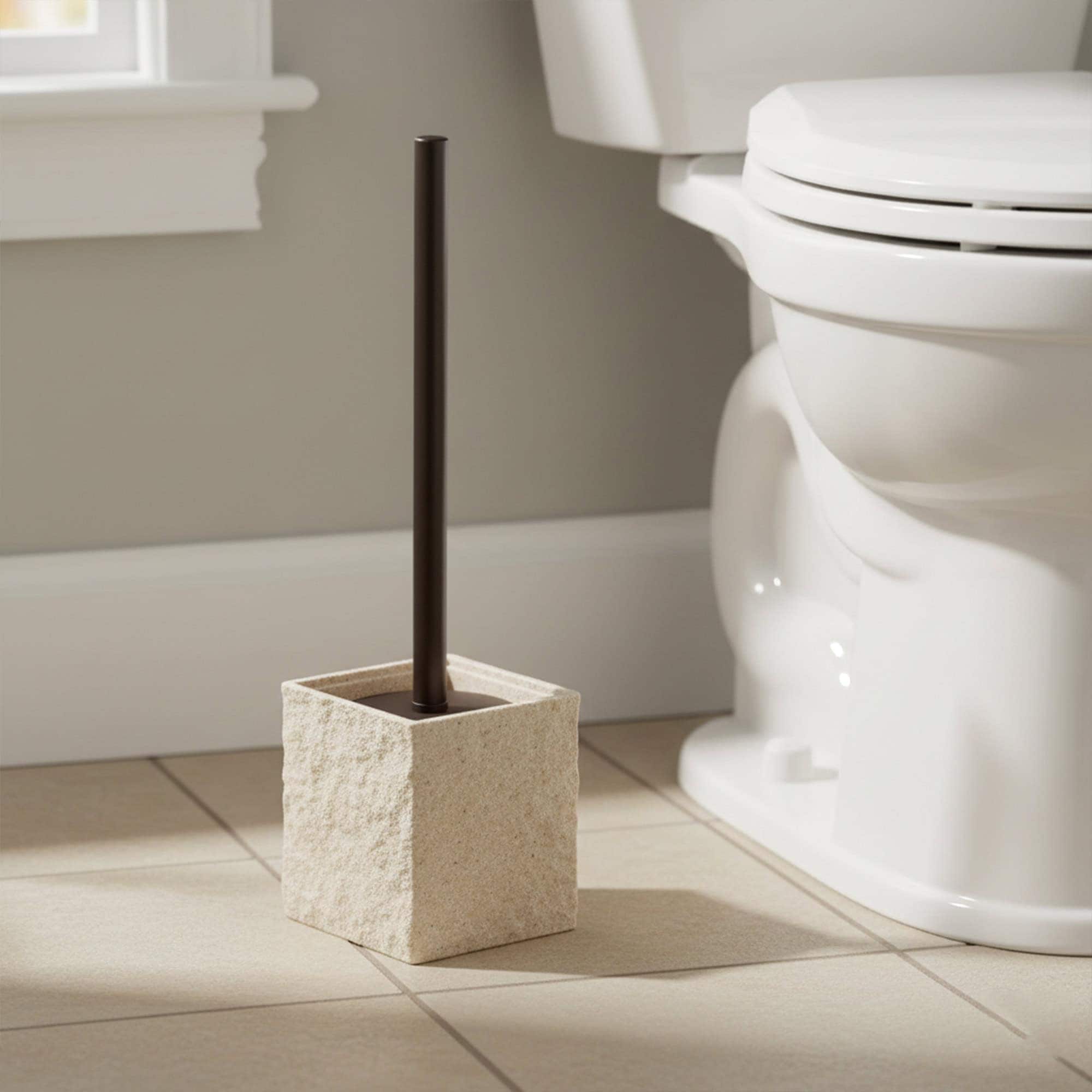 EVIDECO FRENCH HOME GOODS Stone Natural Resin Toilet Brush Holder